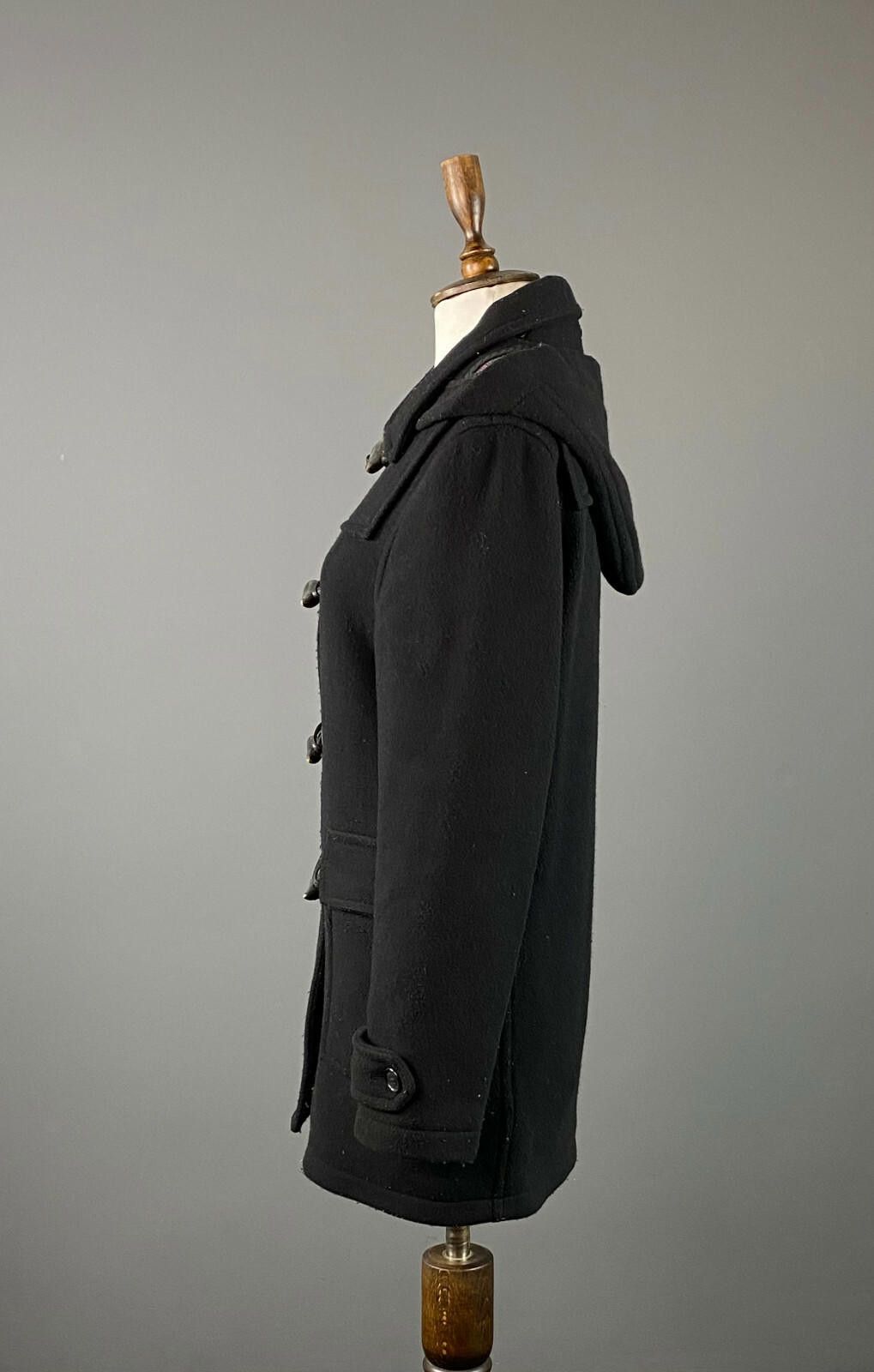 Barbour Barbor Black Wool Full Zip Toggle Buttons Coat Jacket Size 6 Size M / US 6-8 / IT 42-44 - 4 Thumbnail