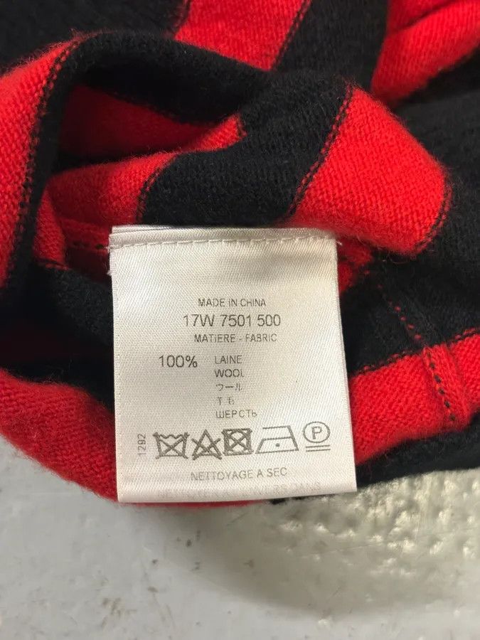 Givenchy AW2017 Givenchy Red Black Striped Cotton Sweater by Riccardo Tisci Size US S / EU 44-46 / 1 - 8 Thumbnail
