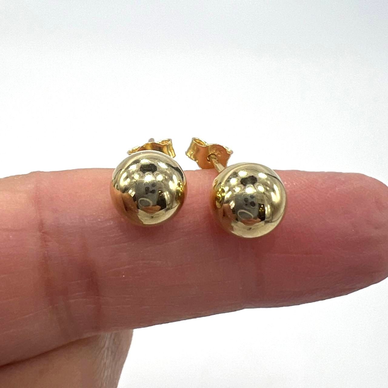 Other 14K Yellow Gold Ball Earrings – Lightweight Size ONE SIZE - 10 Thumbnail