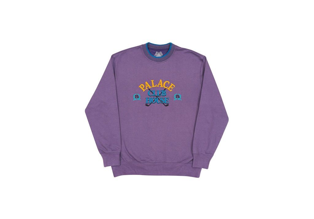 Palace FW17 Clubhouse Crewneck - Palace Skateboards Wine Sweater Size US M / EU 48-50 / 2 - 7 Thumbnail