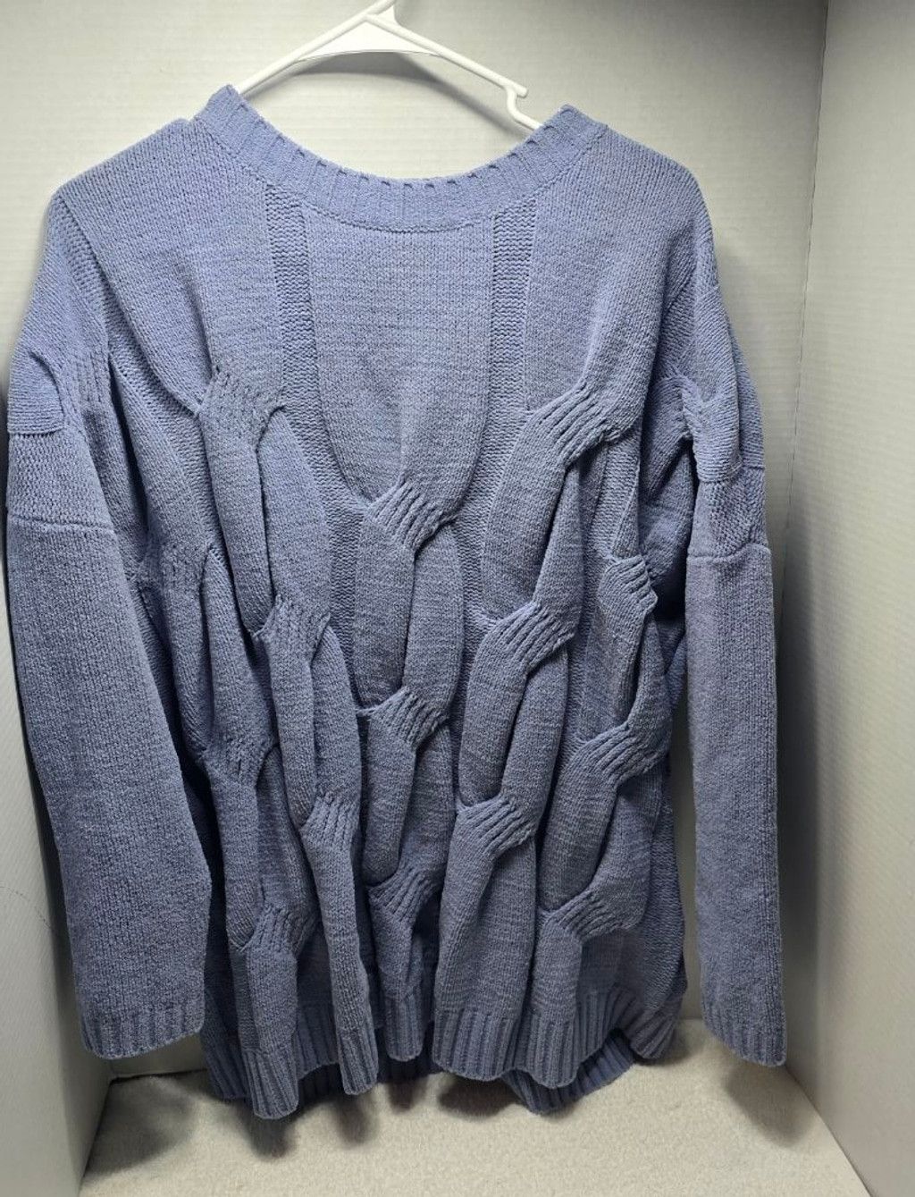 J. Jill Women's J.Jill Blue Chenille Crew Neck Sweater M Size M / US 6-8 / IT 42-44 - 1 Thumbnail
