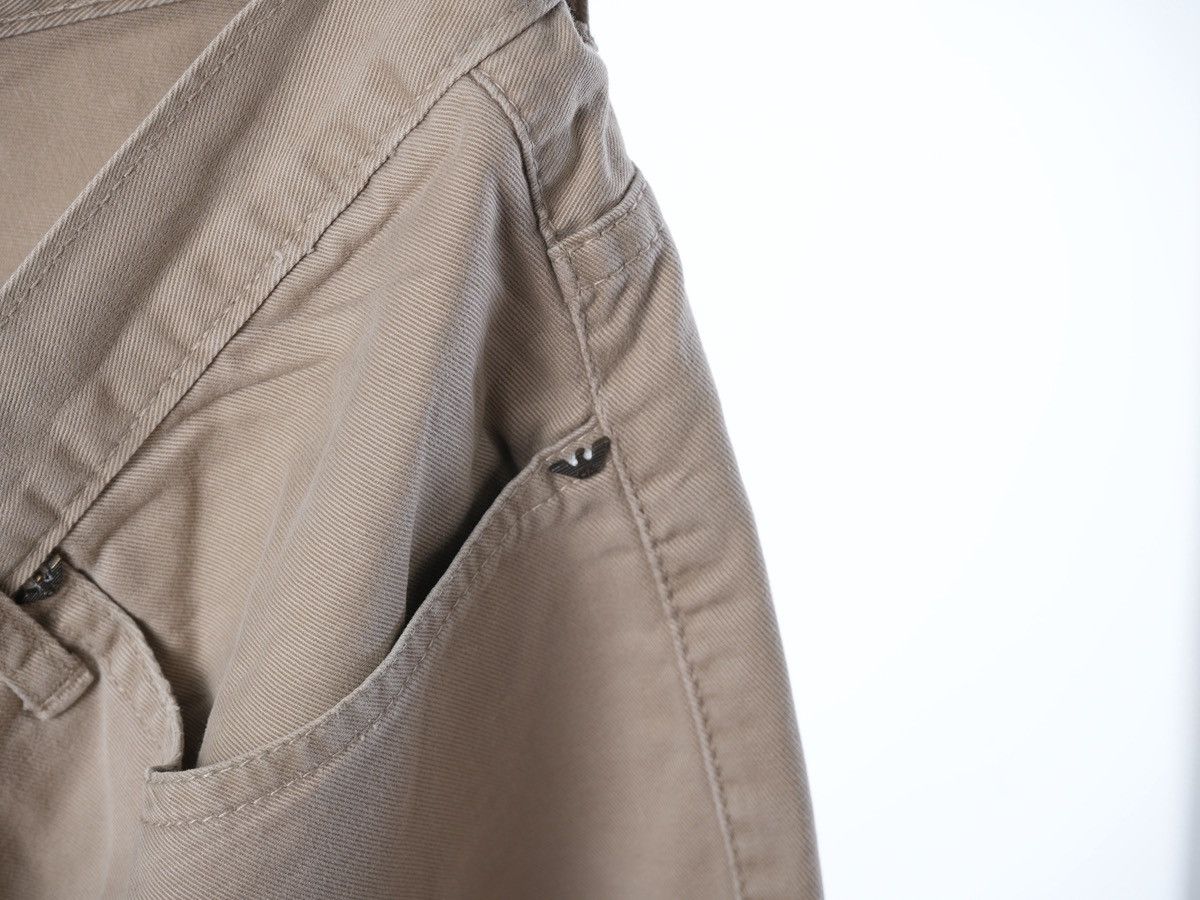 Armani Vintage Armani Jeans 90s Beige Jeans Metal Logo Y2K Size US 32 / EU 48 - 8 Thumbnail