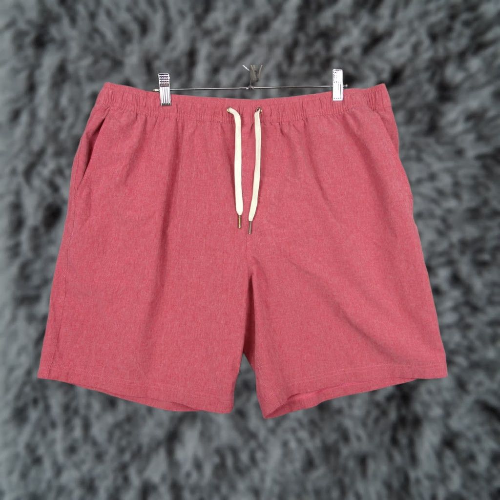 Vintage Fair Harbor Mens 3XL Pink Heathered Elastic Lined Pockets Shorts Size US 39 - 1 Thumbnail