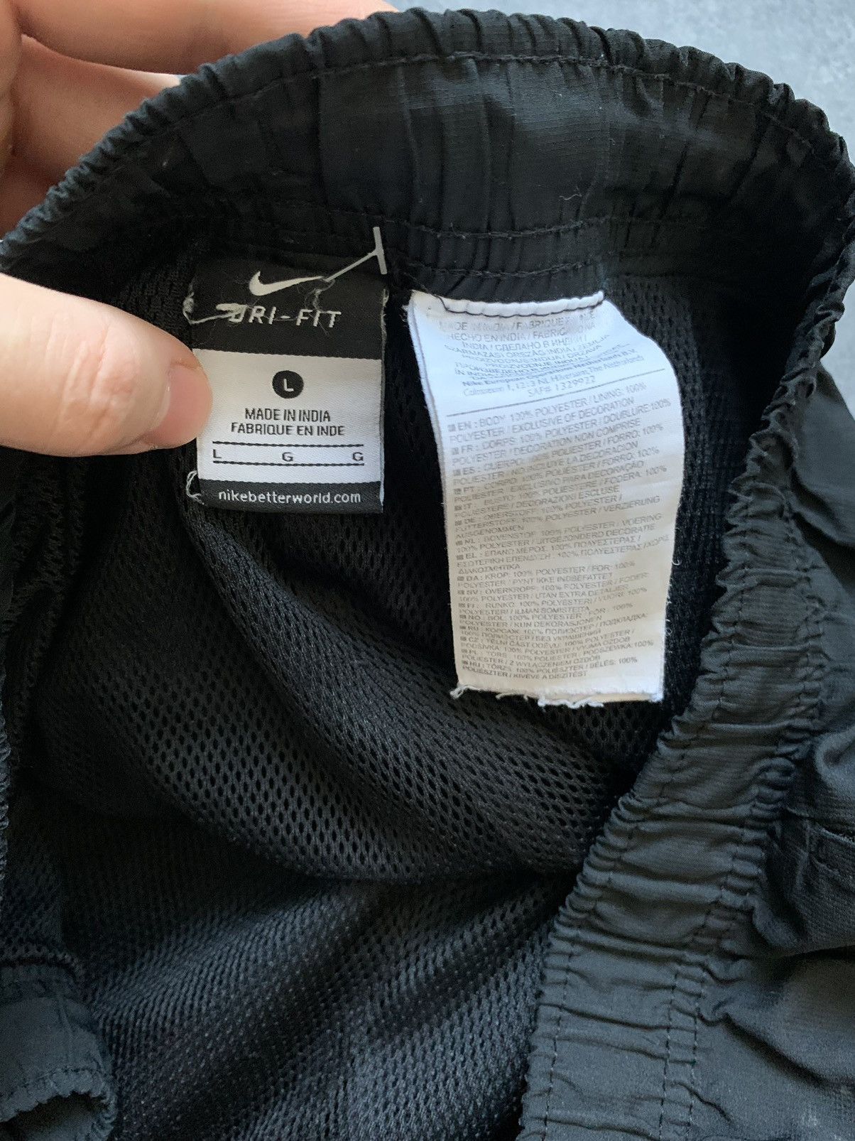 Nike × Vintage Vintage Nike Track Pants Drill Y2K style Swoosh Size US 33 - 9 Thumbnail