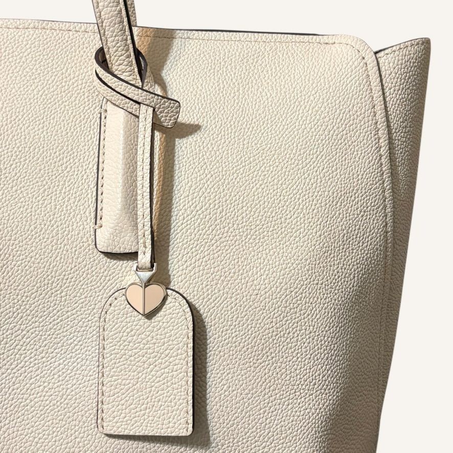 Kate Spade Kate Spade Large Margaux Leather Tote Cream Vanilla Classic Size ONE SIZE - 4 Thumbnail
