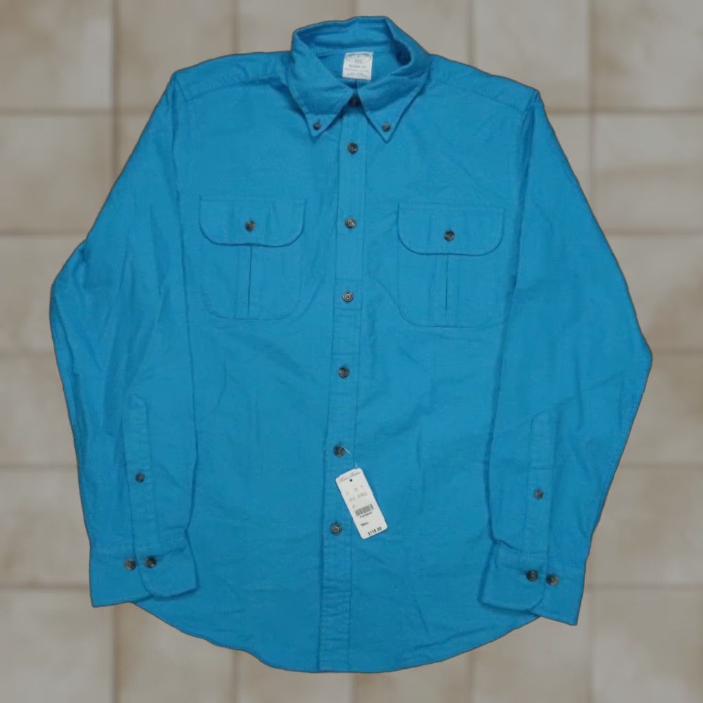 Brooks Brothers Brooks Brothers Shirt Mens Small Blue Regent Fit Chamois Button Down Long Sleeve Size US S / EU 44-46 / 1 - 1 Thumbnail