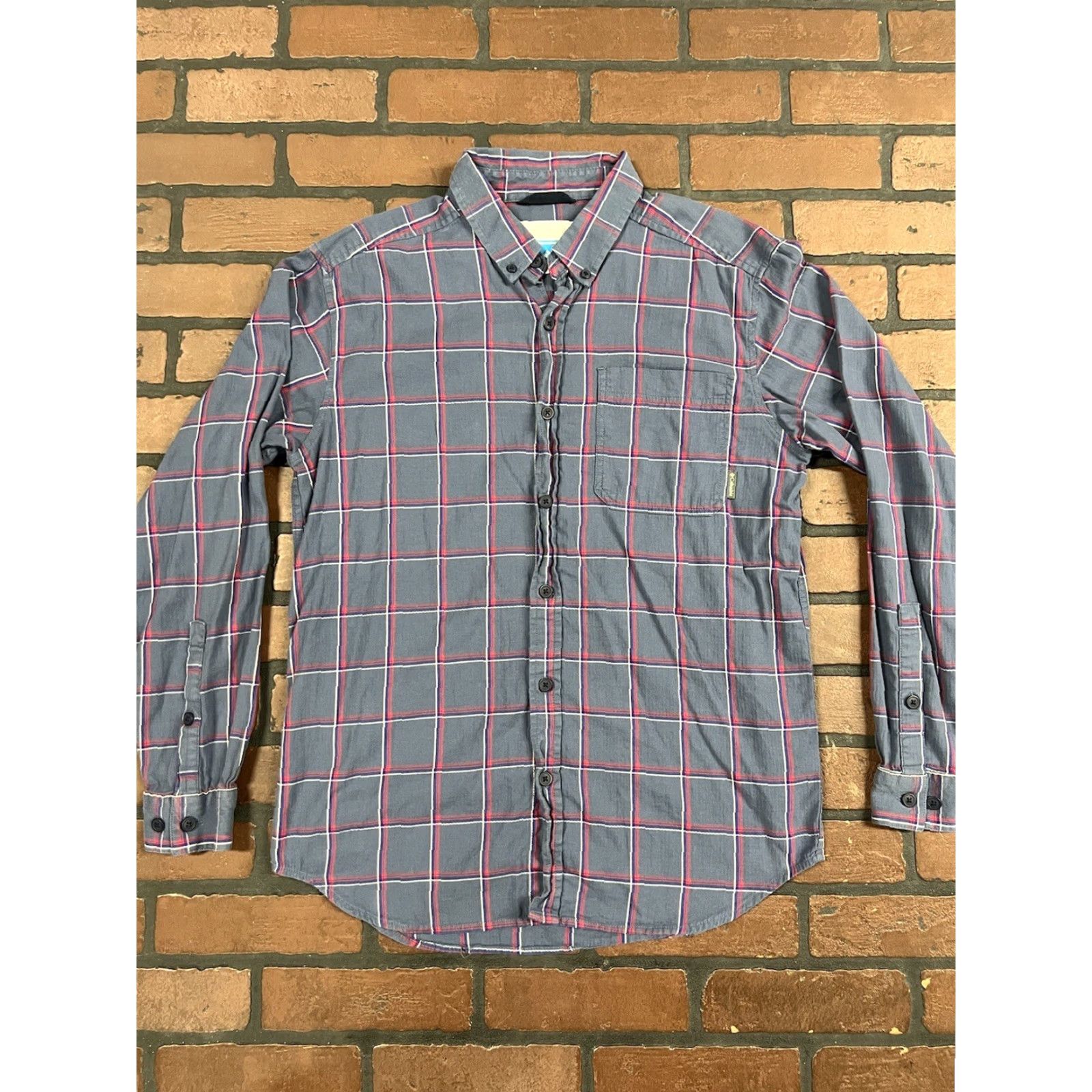 Vintage Columbia Plaid Long Sleeve Shirt Button-Up Mens M Blue Red Size US M / EU 48-50 / 2 - 2 Thumbnail