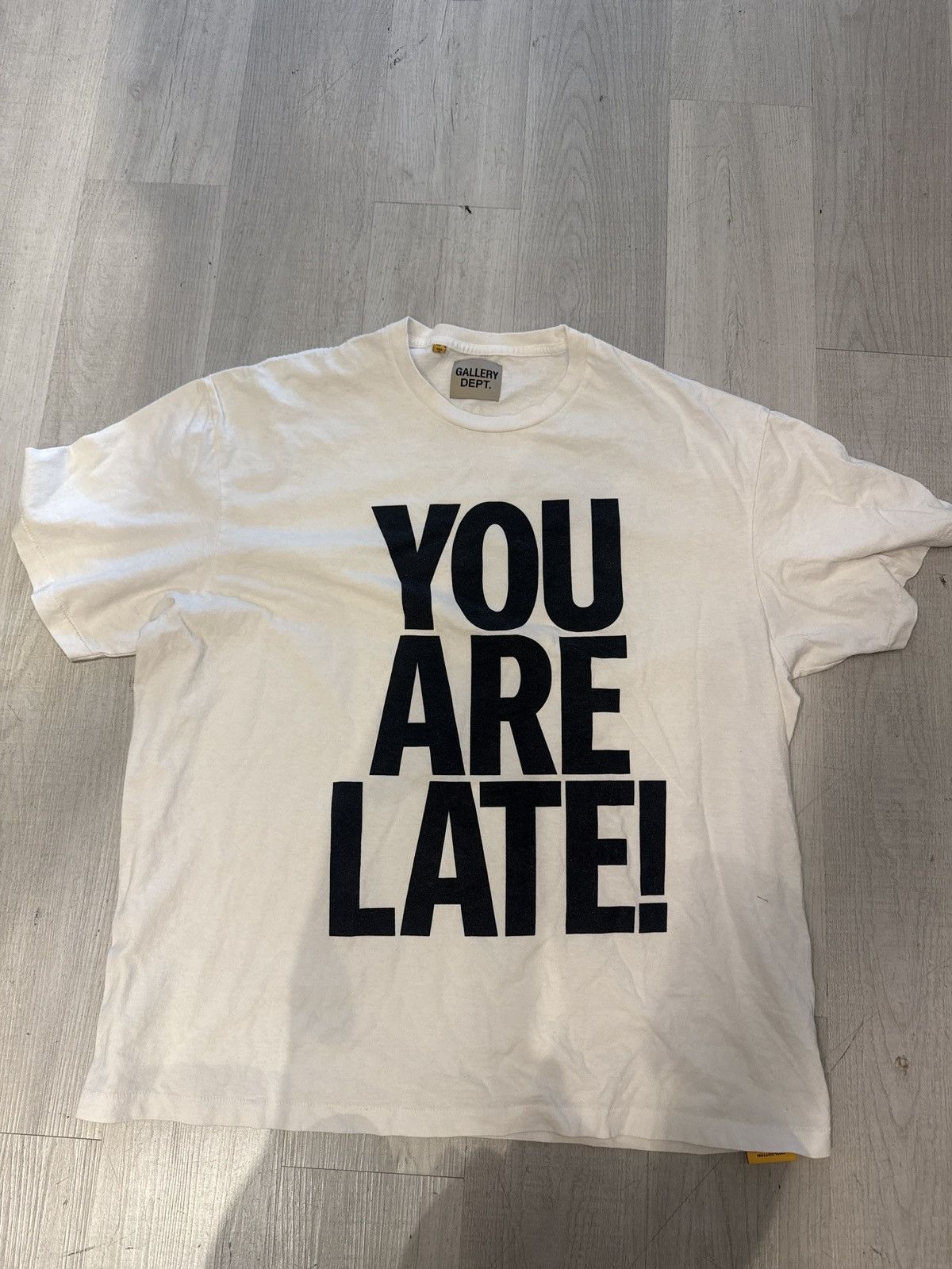Gallery Dept. Gallery dept art basel you are late t shirt extra large Size US XL / EU 56 / 4 - 1 Thumbnail