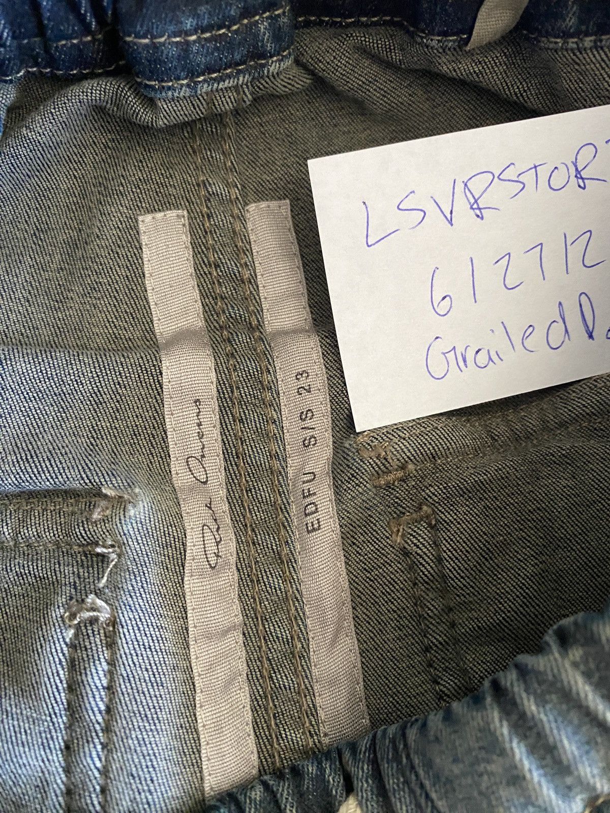 Rick Owens Rick Owens Double Cargo Jumbo Belas EDFU23 Mineral Pearl 46 Size US 30 / EU 46 - 9 Thumbnail