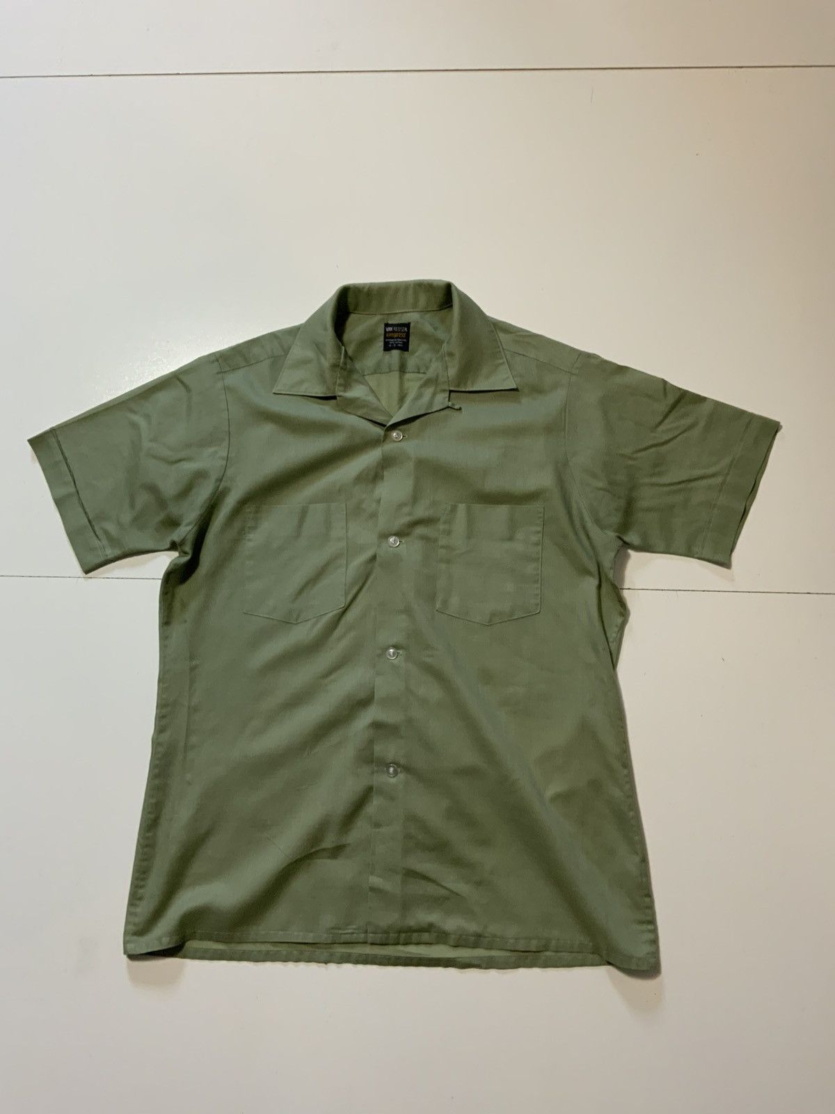 Vintage VTG 60s Van Heusen Vanopress Loop Collar Rockabilly Shirt Size US S / EU 44-46 / 1 - 1 Thumbnail