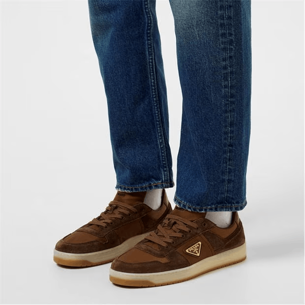 Prada Downtown Delavé Suede Trainers Size US 10 / EU 43 - 2 Thumbnail