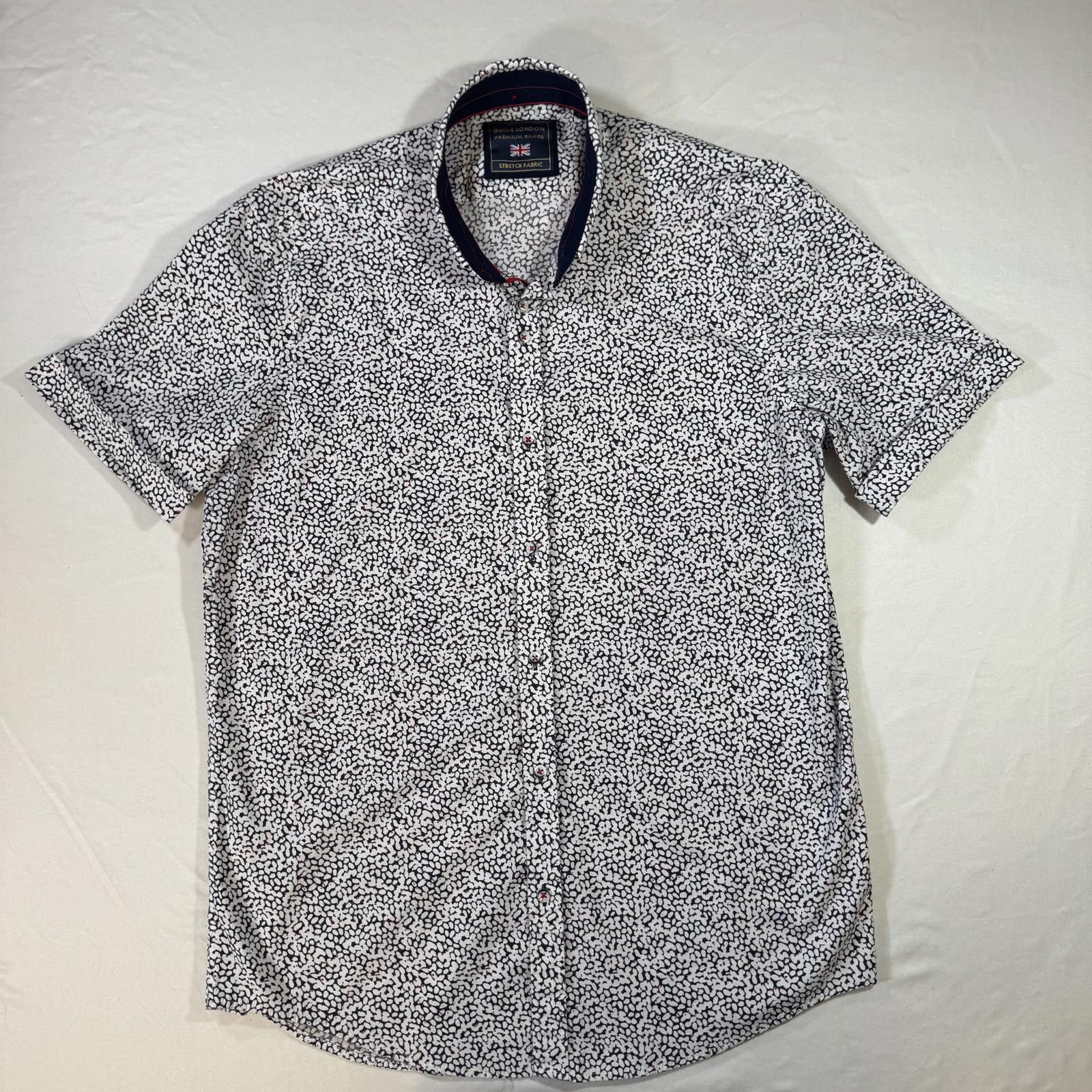 Designer GUIDE LONDON Button Down Shirt Men's XL All Over Design Size US XL / EU 56 / 4 - 5 Thumbnail