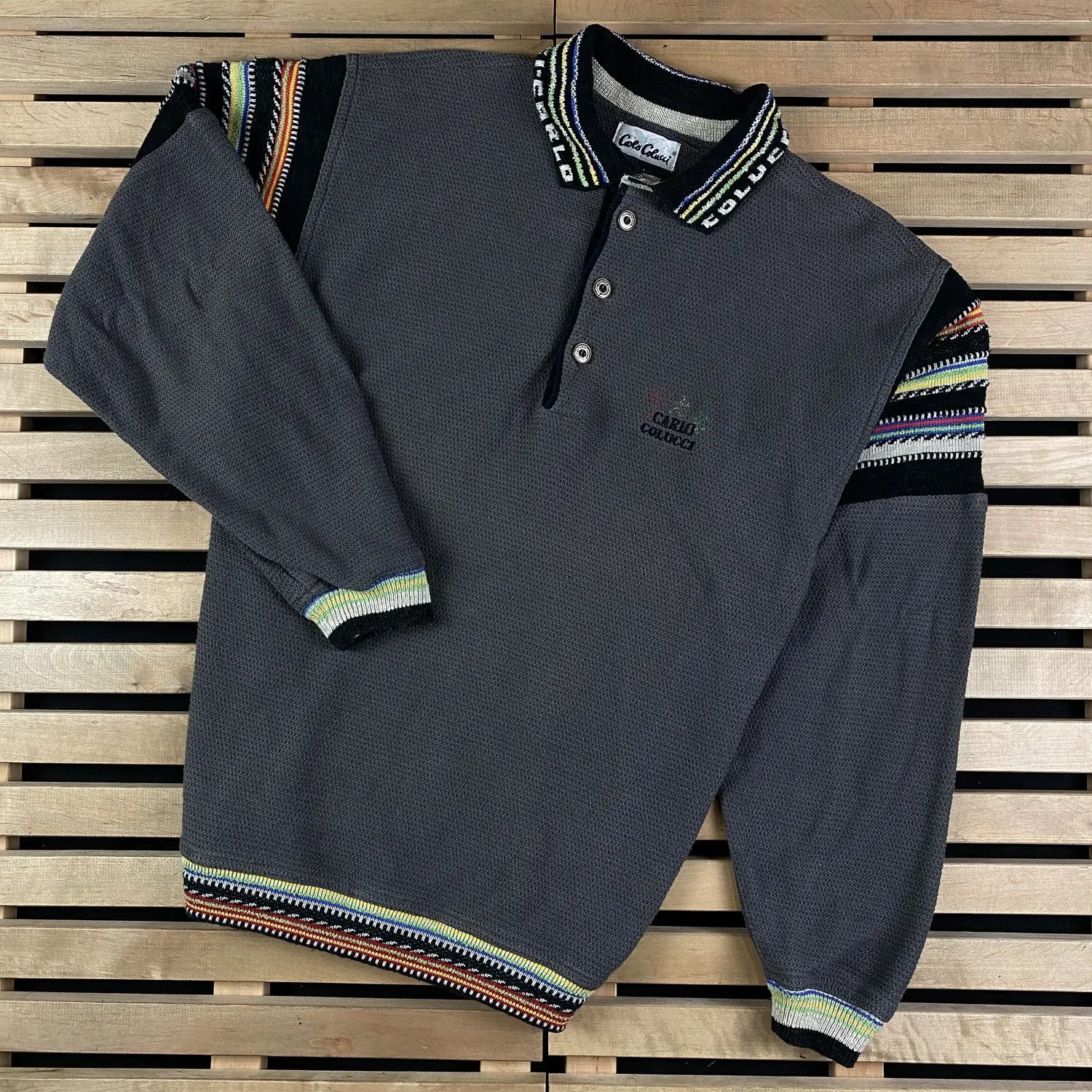 Carlo Colucci Men’s Sweatshirt Carlo Colucci Vintage Size L Size US L / EU 52-54 / 3 - 1 Thumbnail