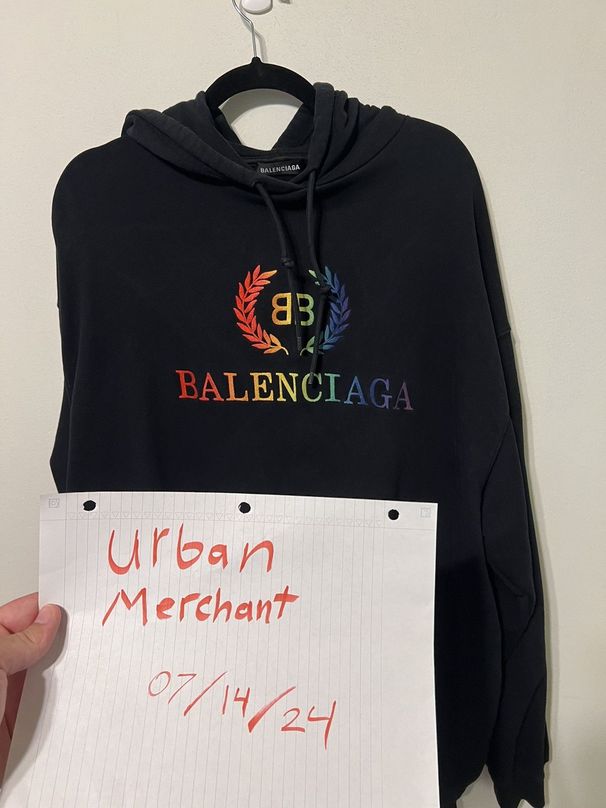 Balenciaga Balenciaga BB crest hoodie black Size US L / EU 52-54 / 3 - 1 Thumbnail