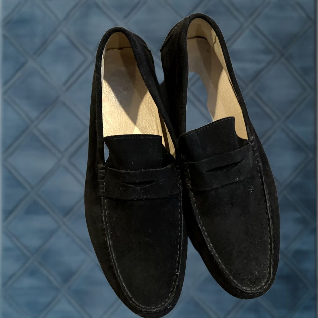 Vintage Rudy’S Black Suede Leather Driving Moccasin - Size 44 / 11 Size US 11 / EU 44 - 1 Thumbnail