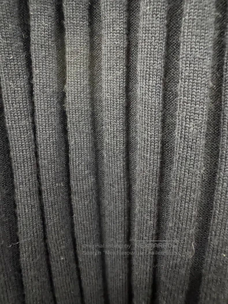 The Row The Row Dark Blue Vertical Women's Wool Sweater Size M / US 6-8 / IT 42-44 - 3 Thumbnail