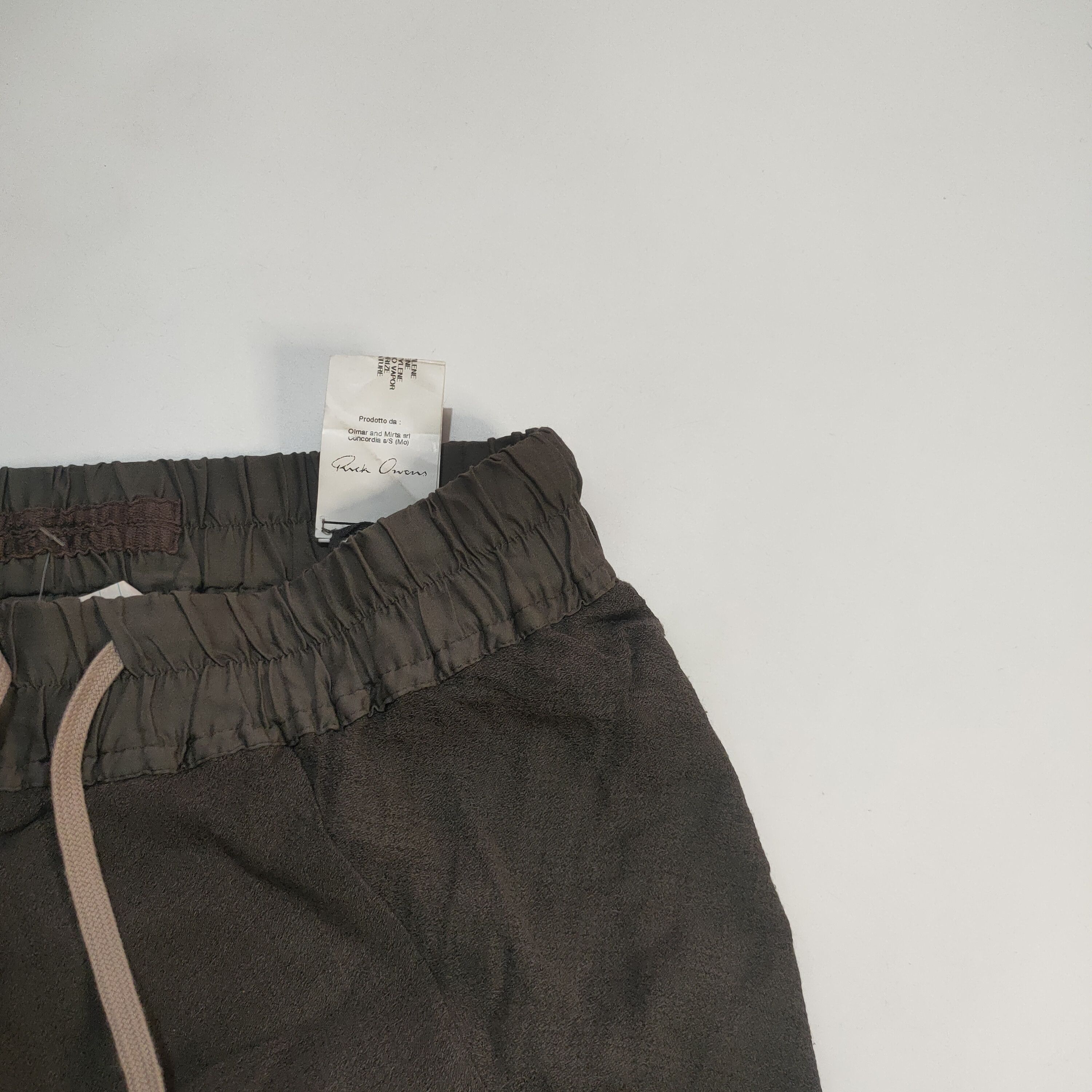 Rick Owens Rick Owens Cyclops S/S16 Drawstring Shorts in Beige Satin Size US 26 / EU 42 - 4 Thumbnail
