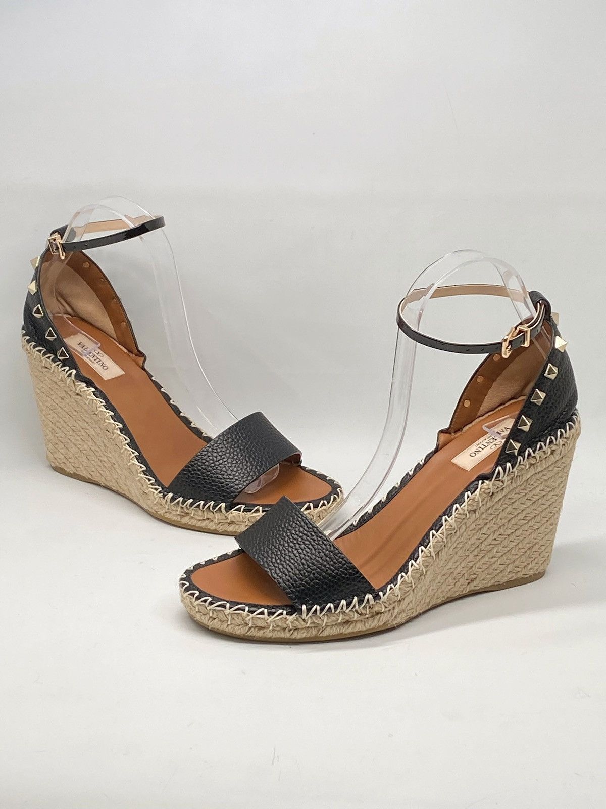 Valentino Valentino Garavani Rockstud Calfskin Wedges 105MM size 40 Size US 10 / IT 40 - 9 Thumbnail