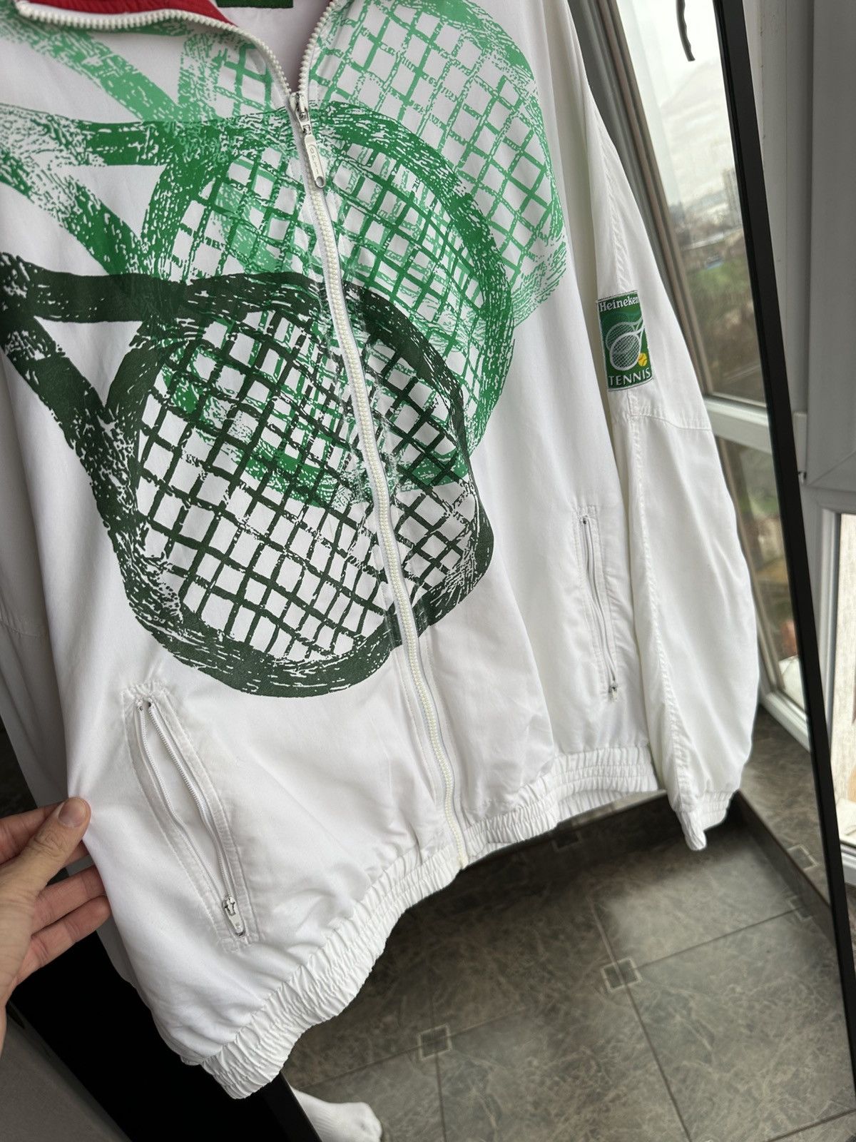 Heineken Vintage Heineken Tennis Windbreaker Limited Jacket 1990s Size US L / EU 52-54 / 3 - 12 Thumbnail