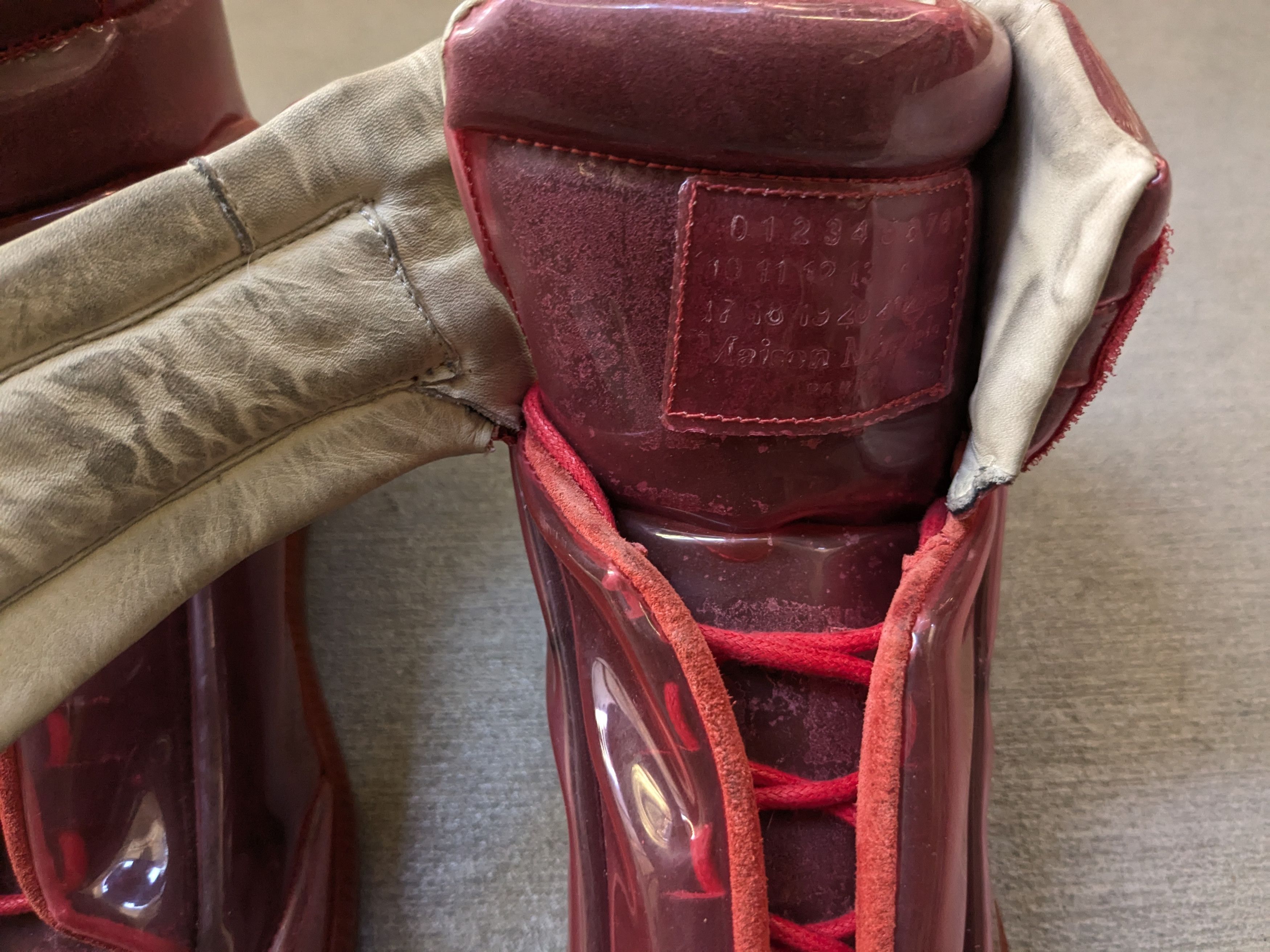 Maison Margiela Maison Margiela Future Red PVC 10 43 High Tops Clear Size US 10 / EU 43 - 4 Thumbnail