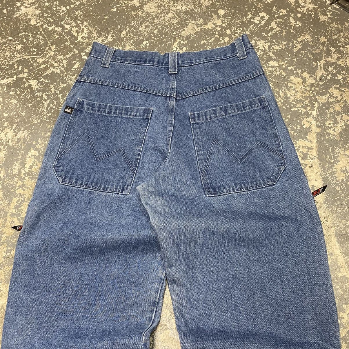 JNCO × Vintage Vintage First Down Denim Big Pocket Y2K Embroidered Baggy Pa Size US 35 - 11 Thumbnail