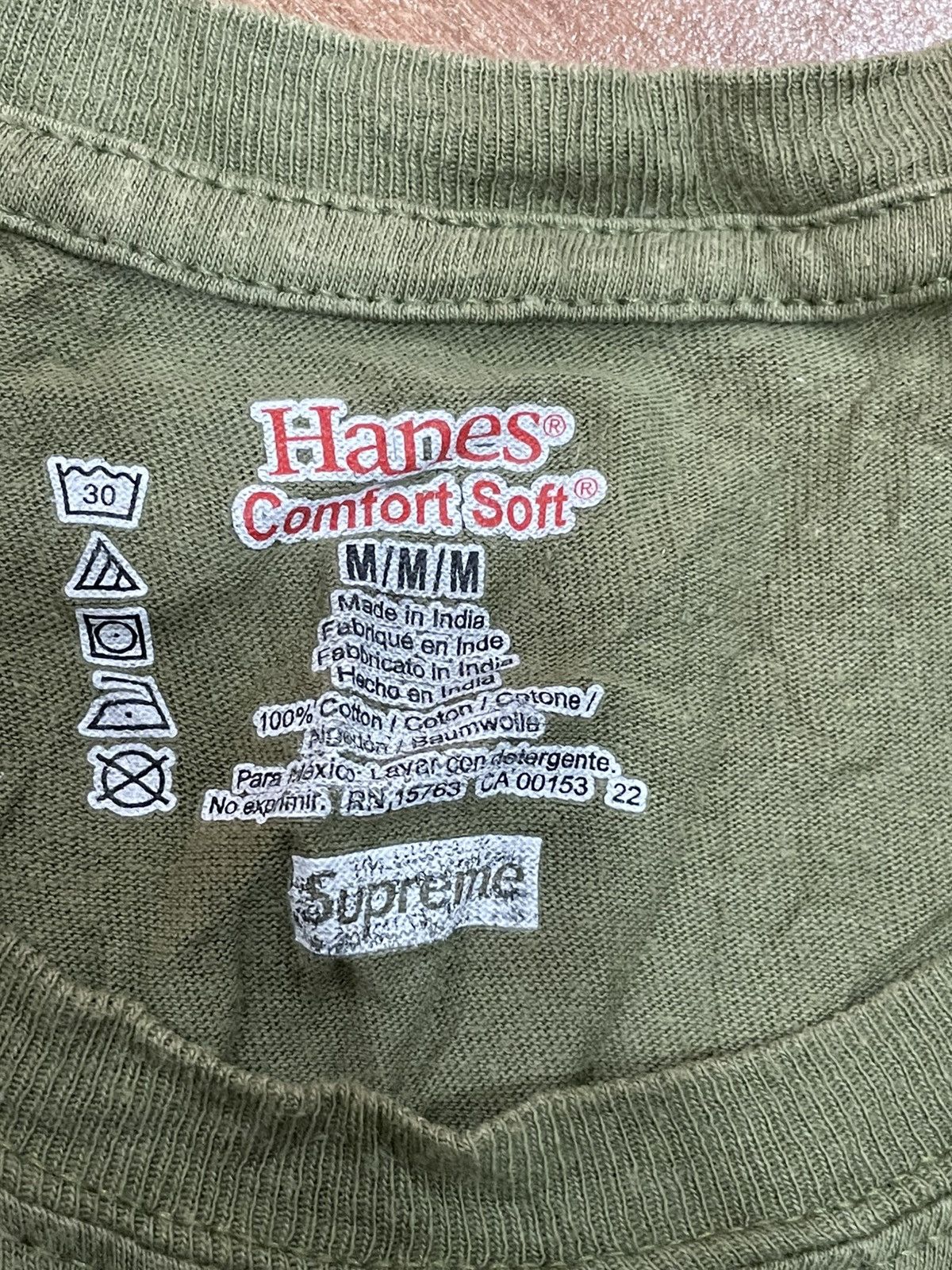 Hanes × Supreme Supreme x Hanes Tshirt Size US M / EU 48-50 / 2 - 3 Thumbnail