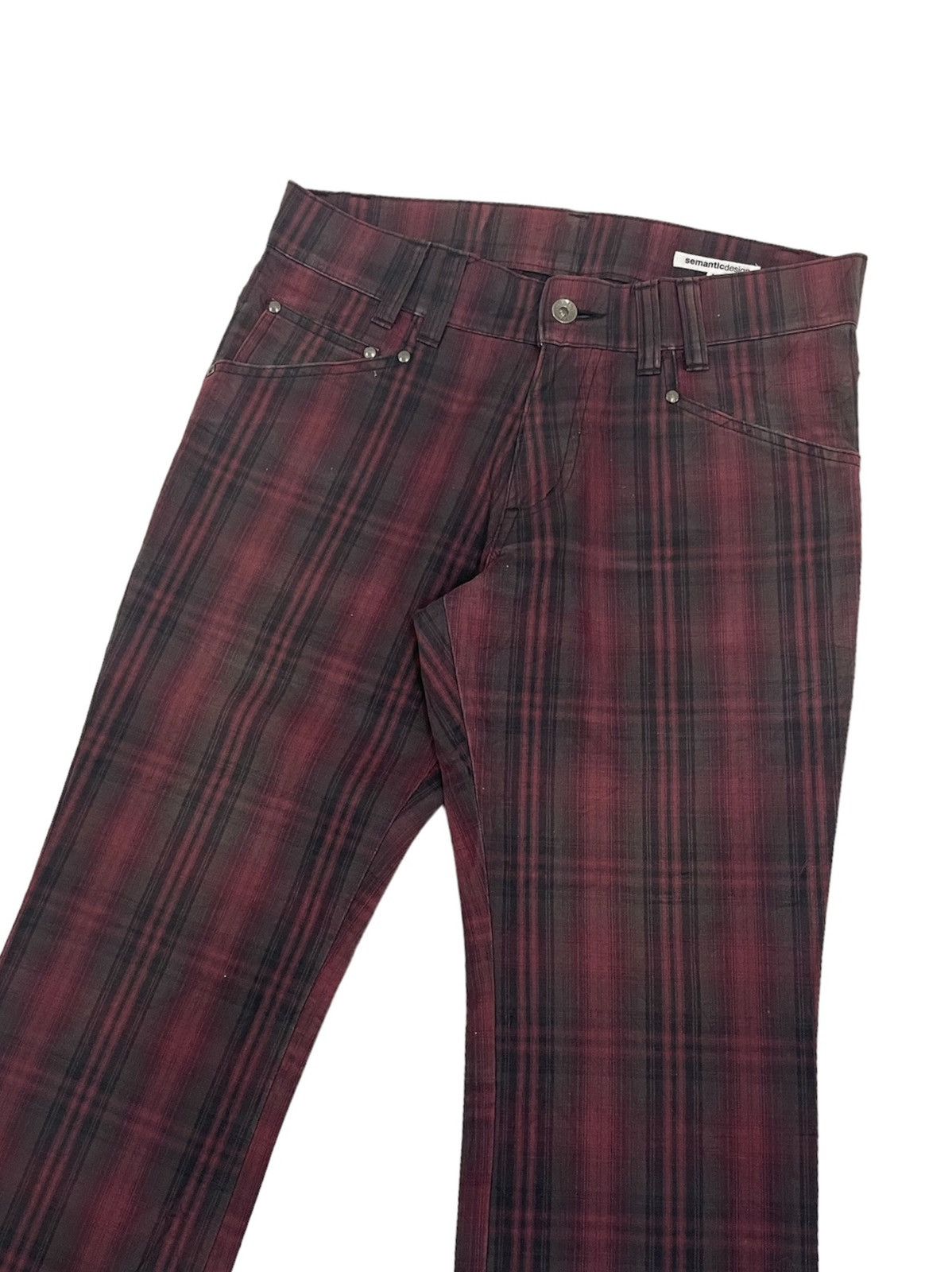Semantic Design Japan Plaid Tartan Punk Pants