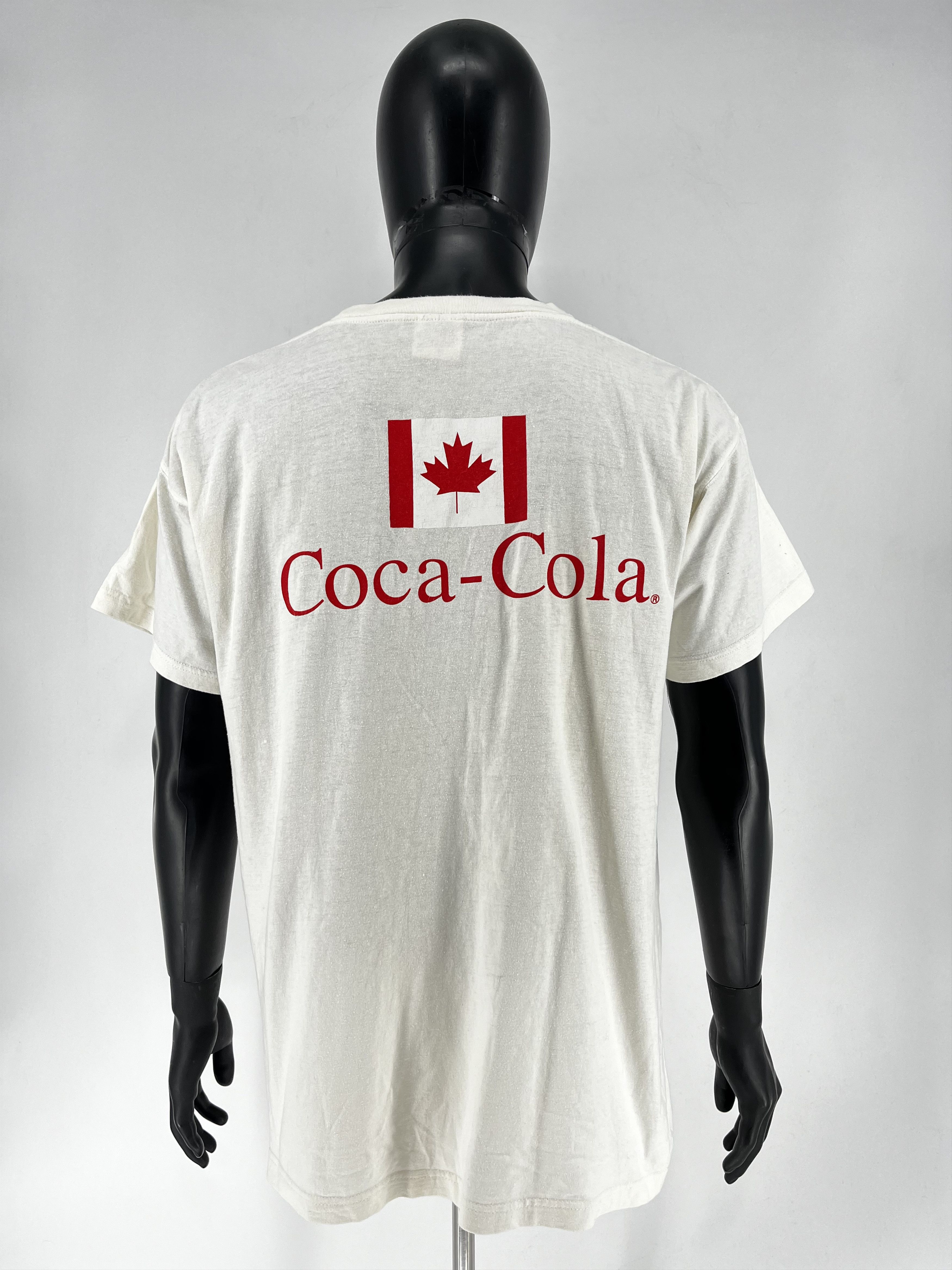 Coca Cola × Vintage Vintage 1996 Single Stitch Coca-Cola Heather Gray Graphic Size US XL / EU 56 / 4 - 10 Thumbnail
