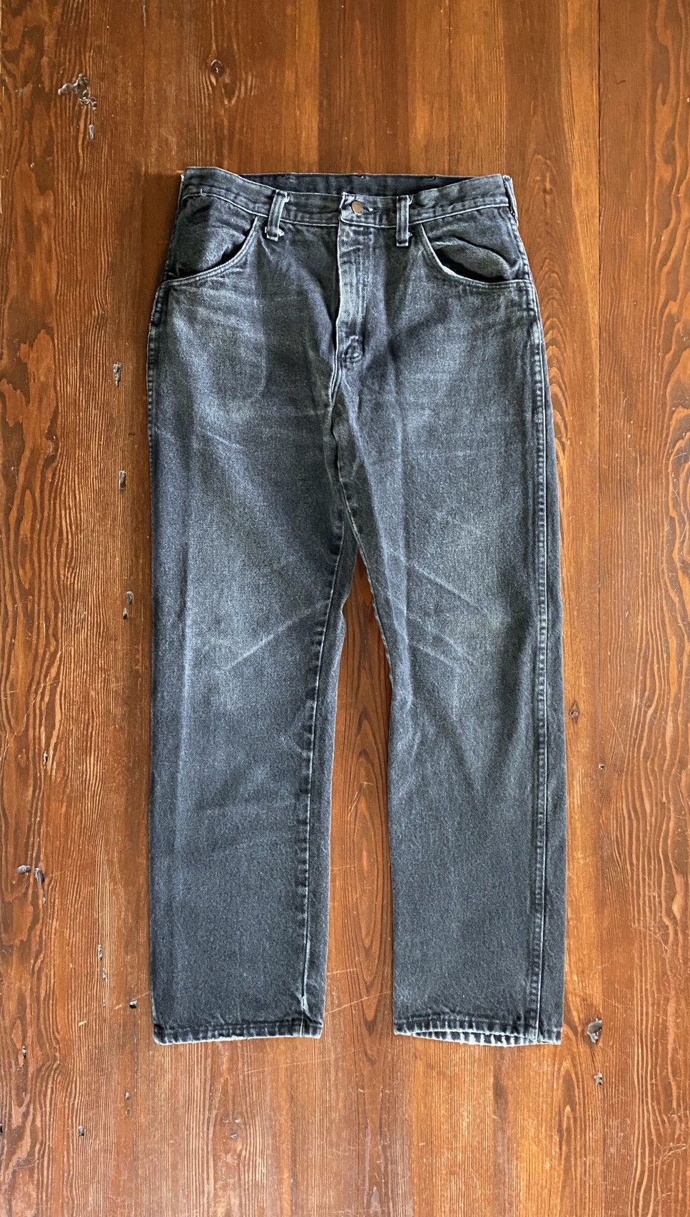 Rustler Vintage 90’s Rustler Faded Black Denim Jeans 31x29 Size US 31 - 1 Thumbnail