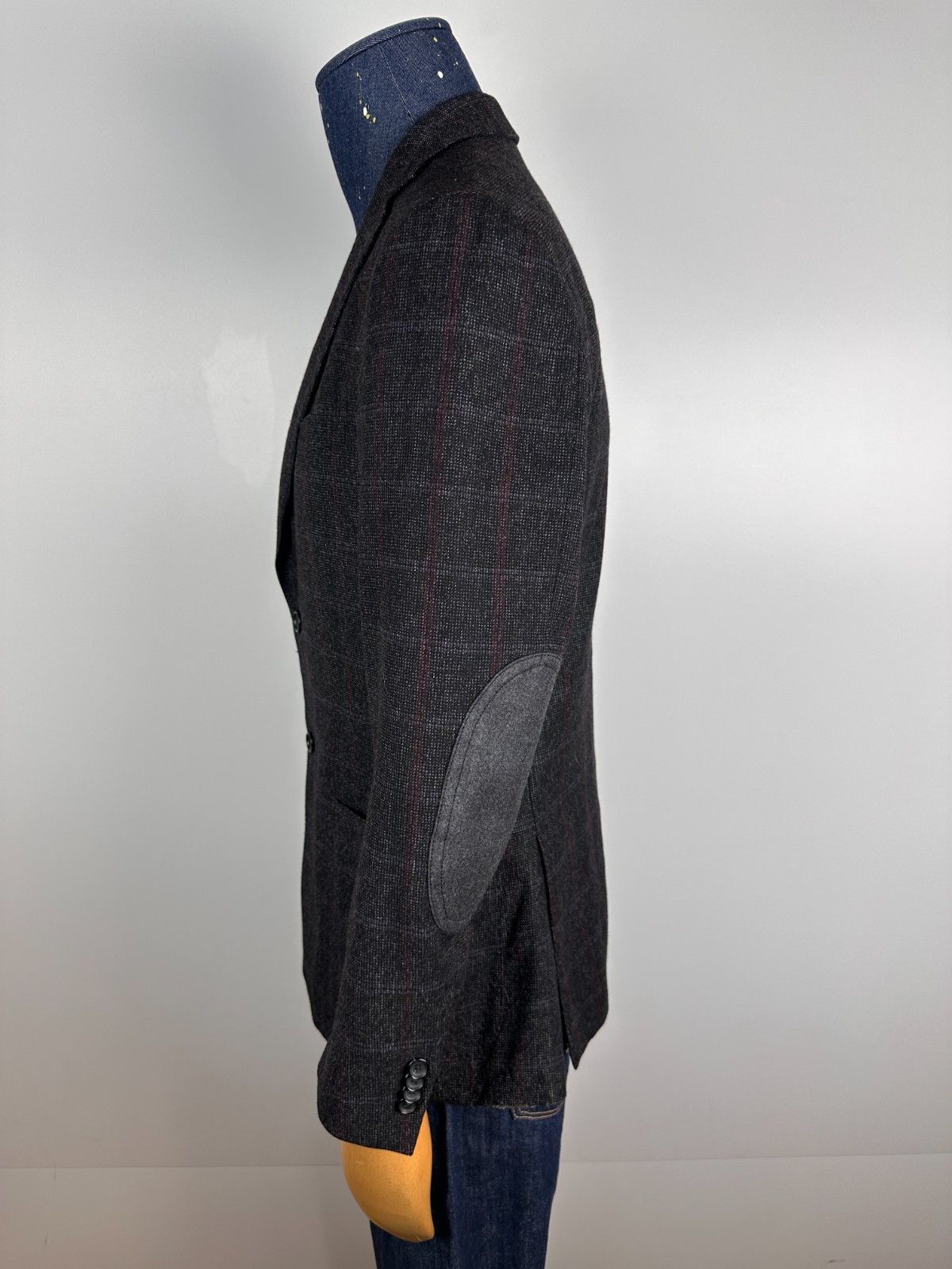 Z Zegna Z Zegna Sport Coat Blazer Jacket Wool Grey Check Size M Size 40L - 4 Thumbnail