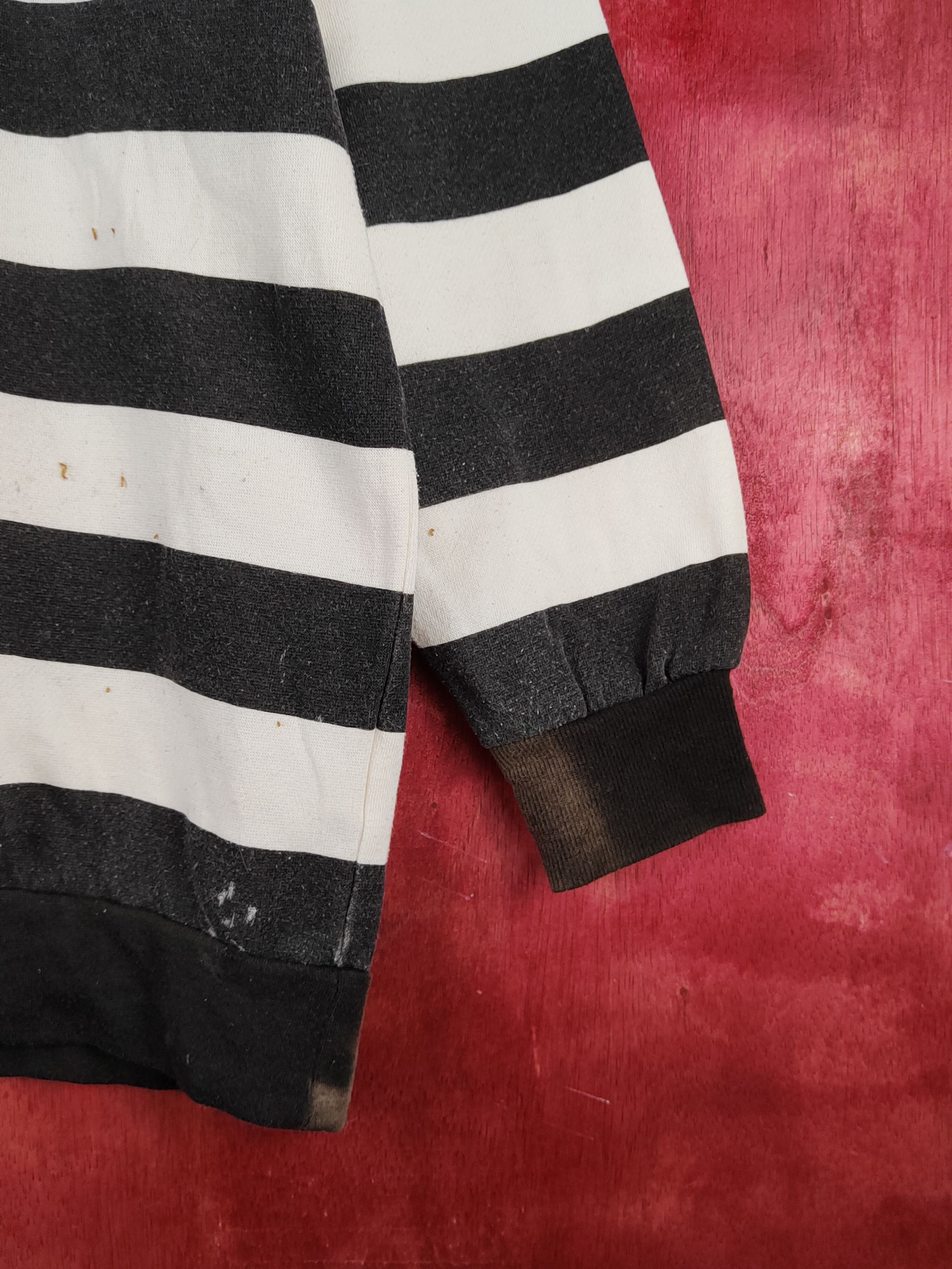 Marvel Comics × Vintage Marvel sandman White Black Stripe prison Sweatshirts #S2115 Size US M / EU 48-50 / 2 - 7 Thumbnail