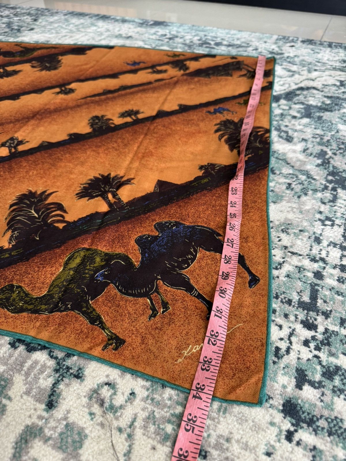 Kansai Yamamoto × Vintage KANSAI YAMAMOTO DESERT MOTOVE WOOL SCARF Size ONE SIZE - 3 Thumbnail