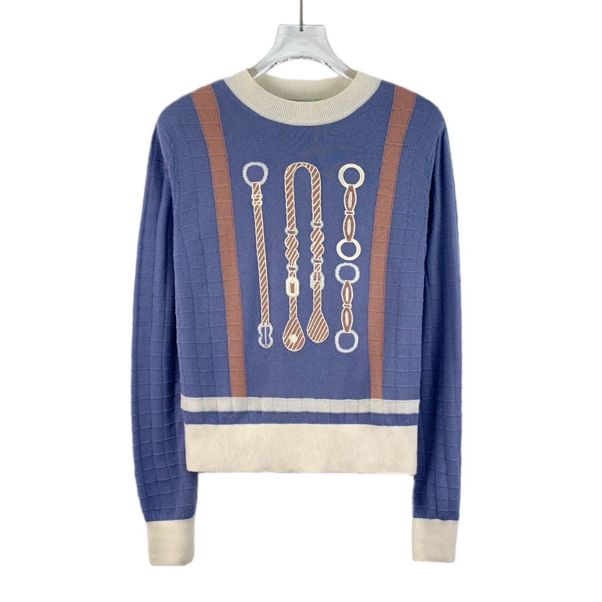 Hermes Hermes Chain Saddle Long Sleeve Knit Sweater K26WX Size XS / US 0-2 / IT 36-38 - 1 Thumbnail