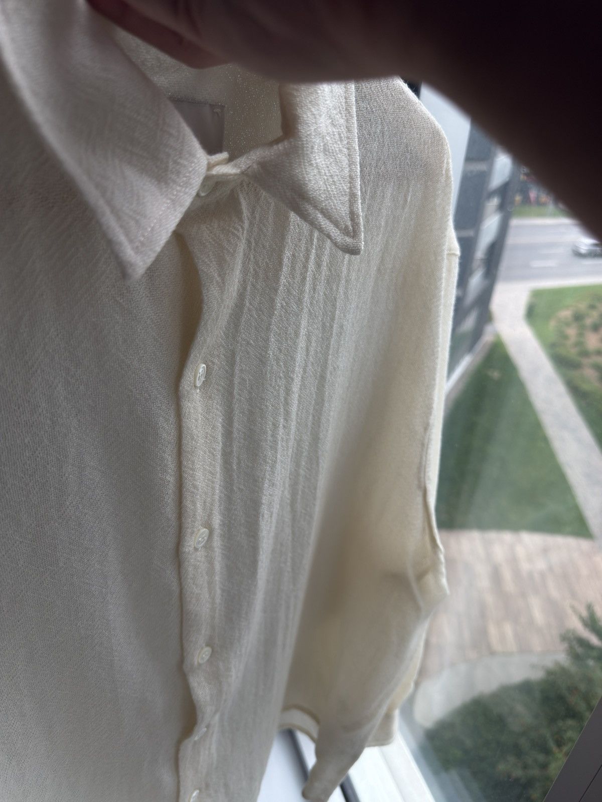 Daniel Simmons Daniel Simmons - Cream Marcello Shirt V1 Size US XS / EU 42 / 0 - 8 Thumbnail
