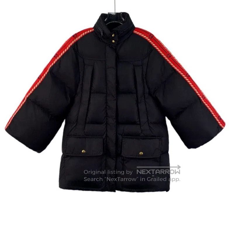 Gucci Gucci Black side striped logo stand-up collar long-sleeved Size XS / US 0-2 / IT 36-38 - 1 Thumbnail