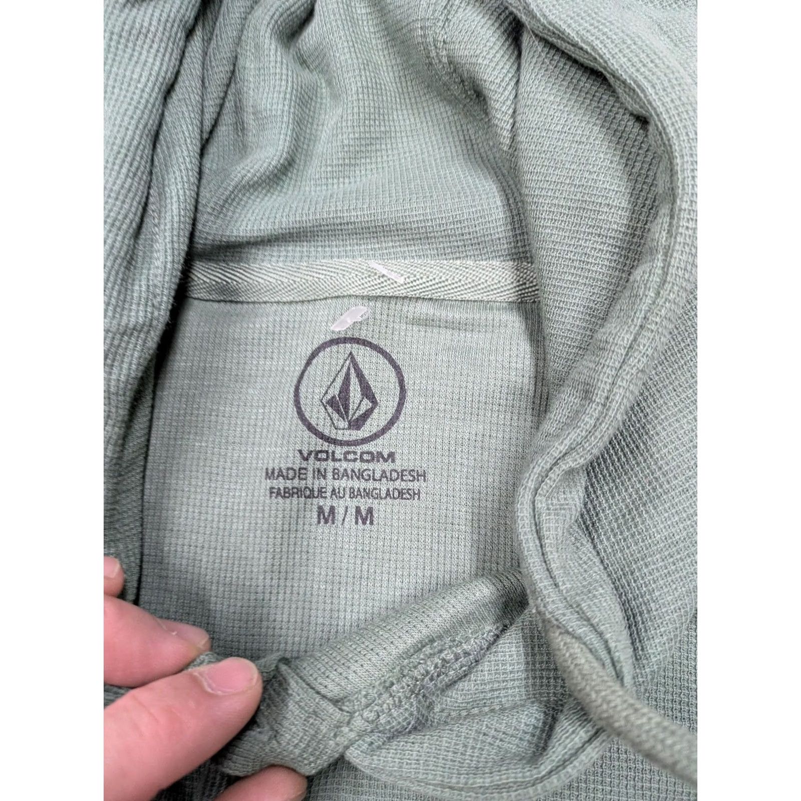 Volcom Volcom Hoodie Mens Medium Green Lightweight Henley Pullover Logo Long Sleeve Size US M / EU 48-50 / 2 - 4 Thumbnail