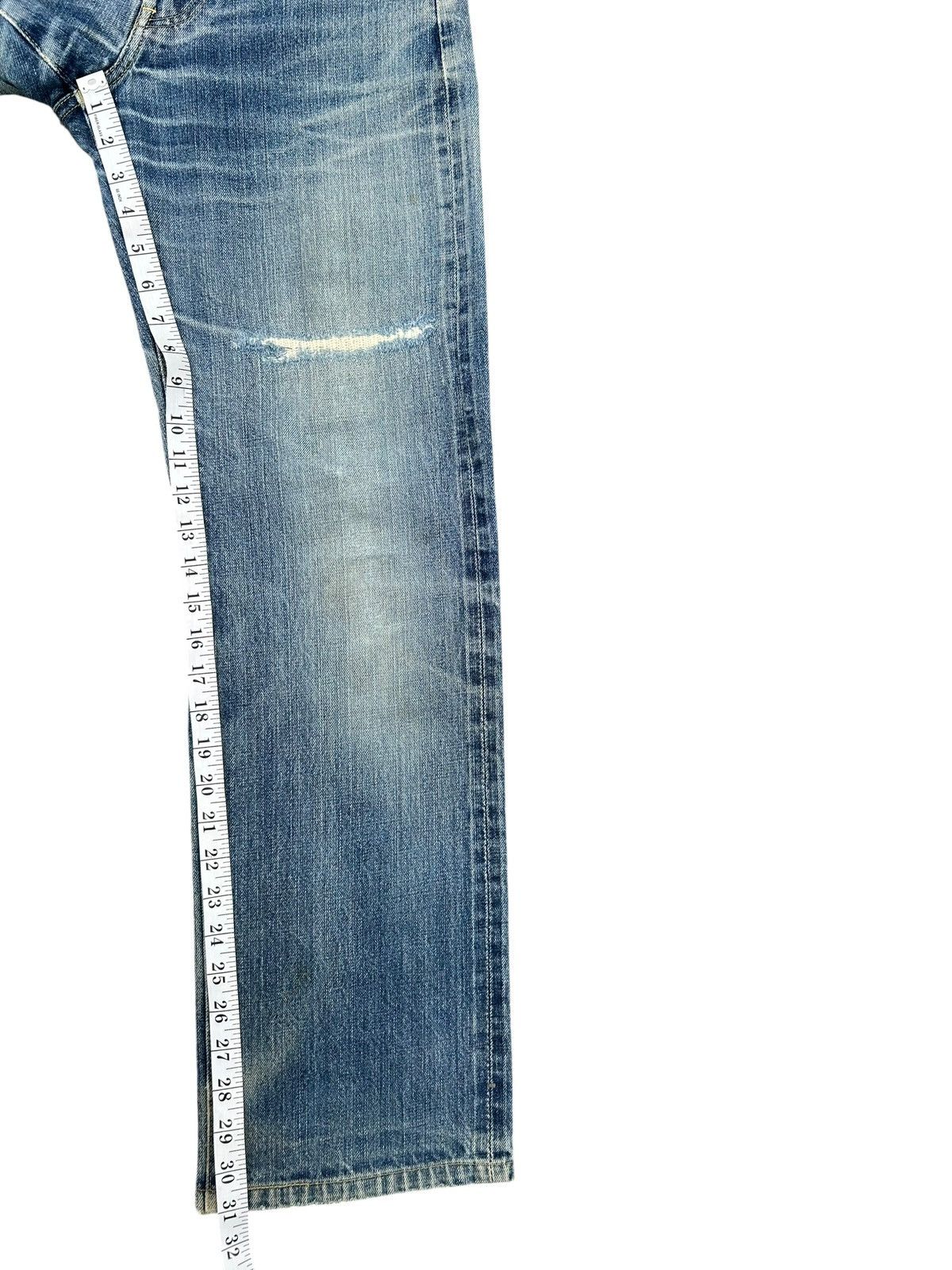 Kapital Vintage Levis Big E Selvedge Distressed Denim Jeans Size US 28 / EU 44 - 22 Thumbnail