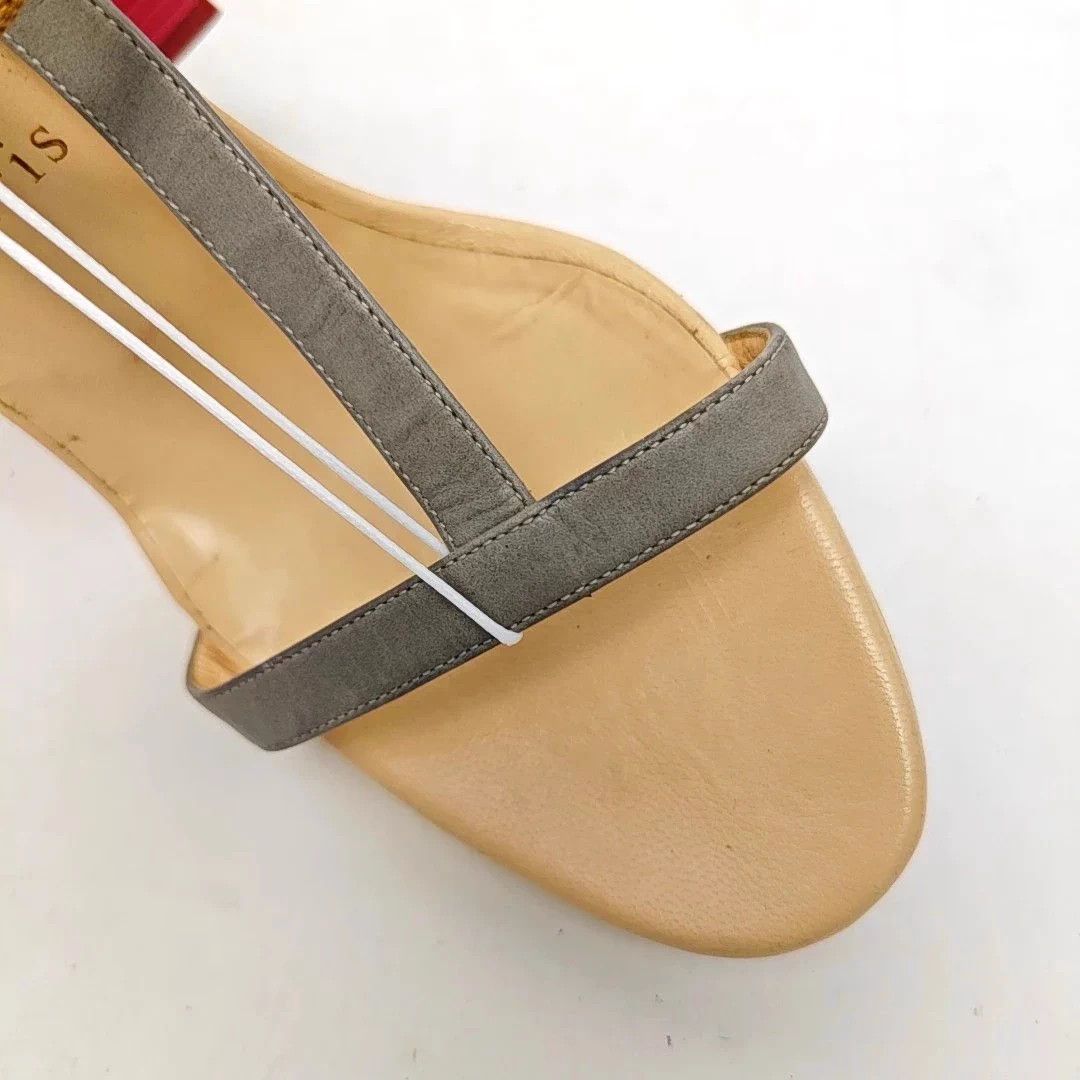 Christian Louboutin Christian Louboutin Red Sole Heeled Sandals 38 Size US 7 / IT 37 - 4 Thumbnail