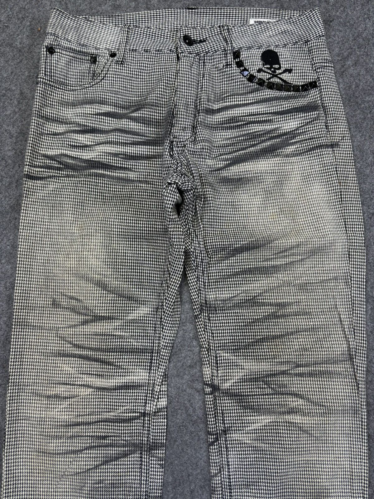 Japanese Brand semanticdesign Houndstooth Embroidery Stretchable Pant K18 Size US 30 / EU 46 - 3 Thumbnail