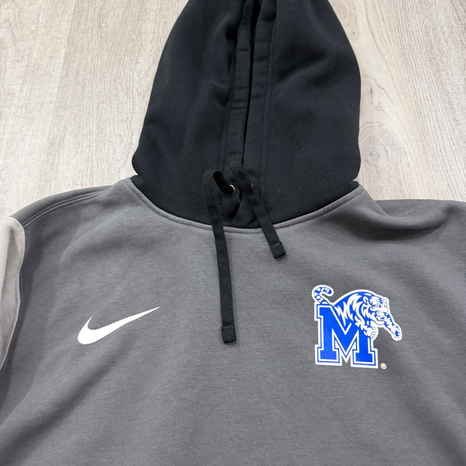Nike Nike Memphis Tigers Hoodie Medium Gray Black Club Fleece Size US M / EU 48-50 / 2 - 3 Thumbnail