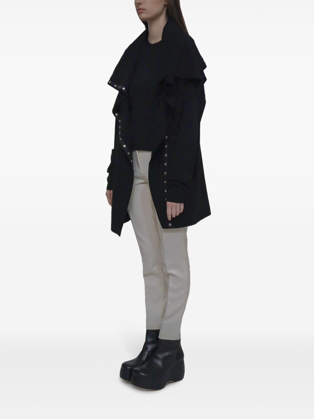 Jil Sander o1y1025 Blouse in Black Size M / US 6-8 / IT 42-44 - 2 Thumbnail