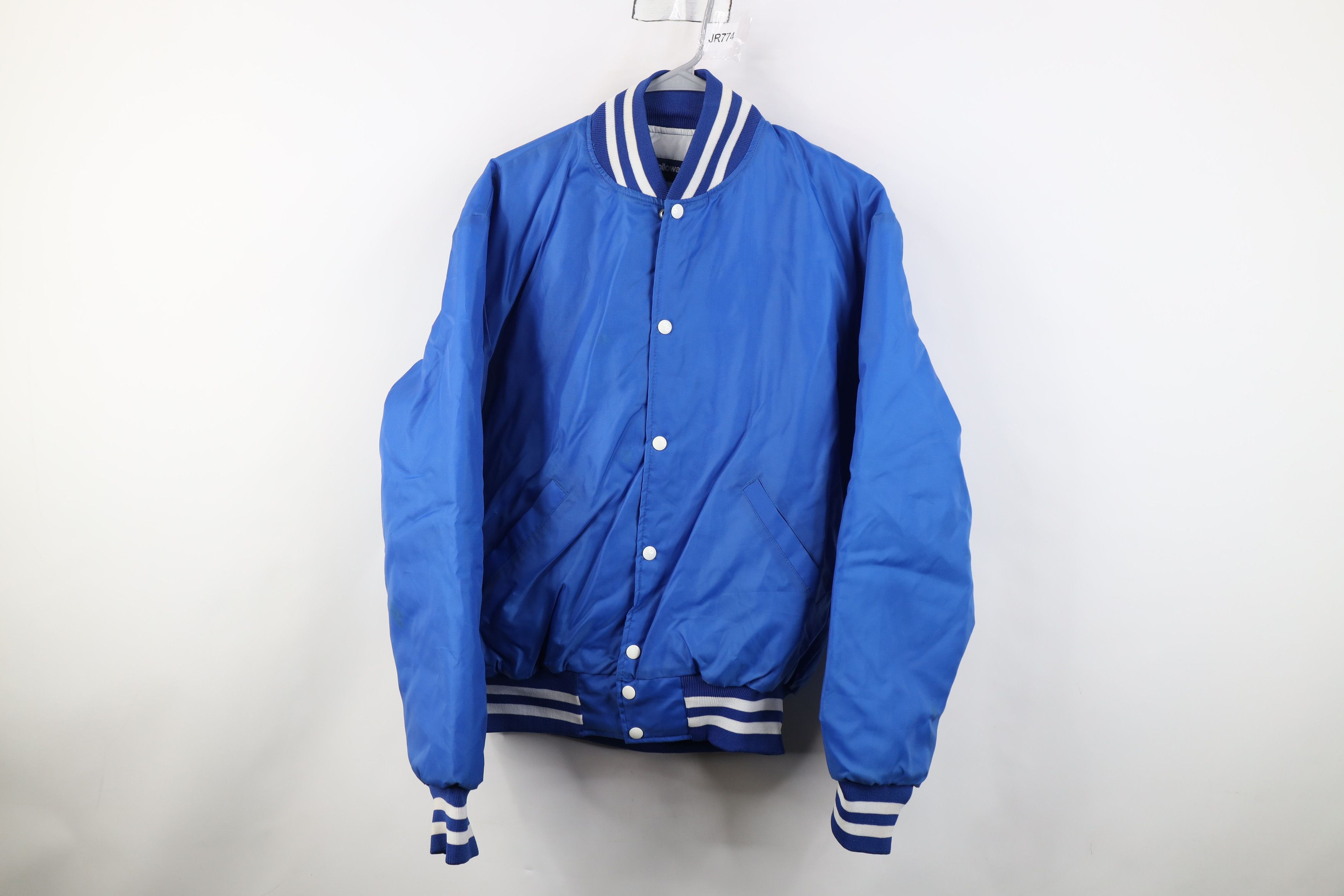 Vintage Vintage 80s 90s Swim Team Quilted Satin Bomber Jacket USA Size US L / EU 52-54 / 3 - 2 Thumbnail