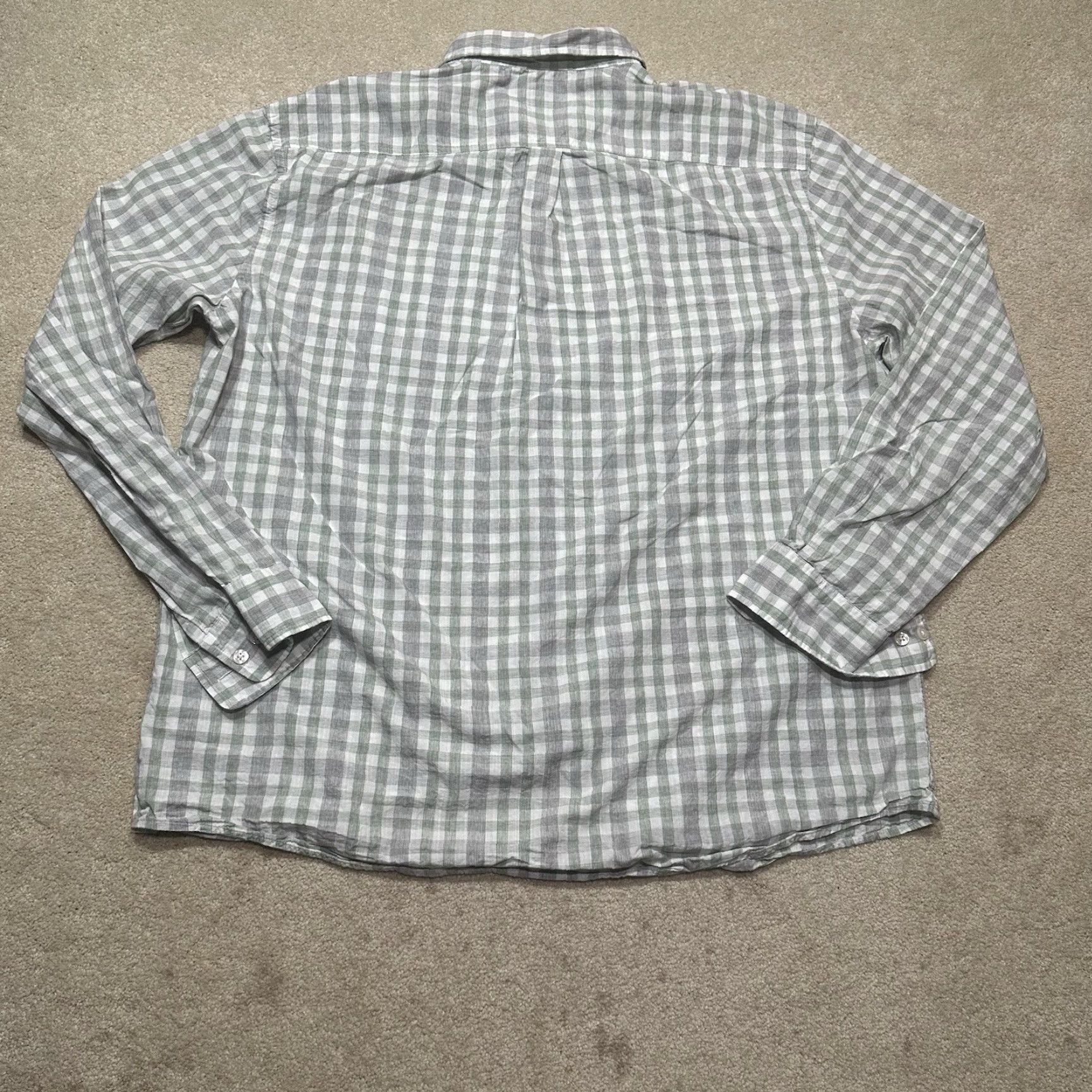 johnnie-O Johnnie-O Shirt Mens XL Green Check Bamboo Fordhart Button Up Size US XL / EU 56 / 4 - 2 Thumbnail