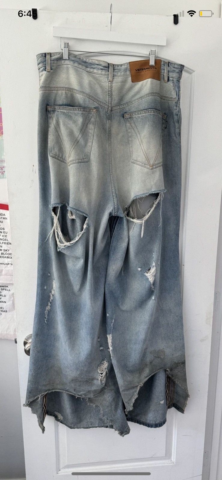 Vetements vetements ss23 destroyed denim Size US 34 / EU 50 - 11 Thumbnail