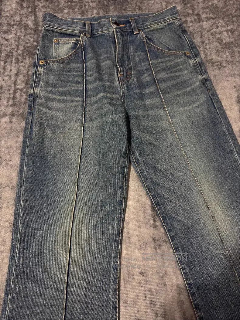 Saint Laurent Paris Saint Laurent Paris Light Blue Slim Flare Denim Jeans with Size US 29 - 3 Thumbnail