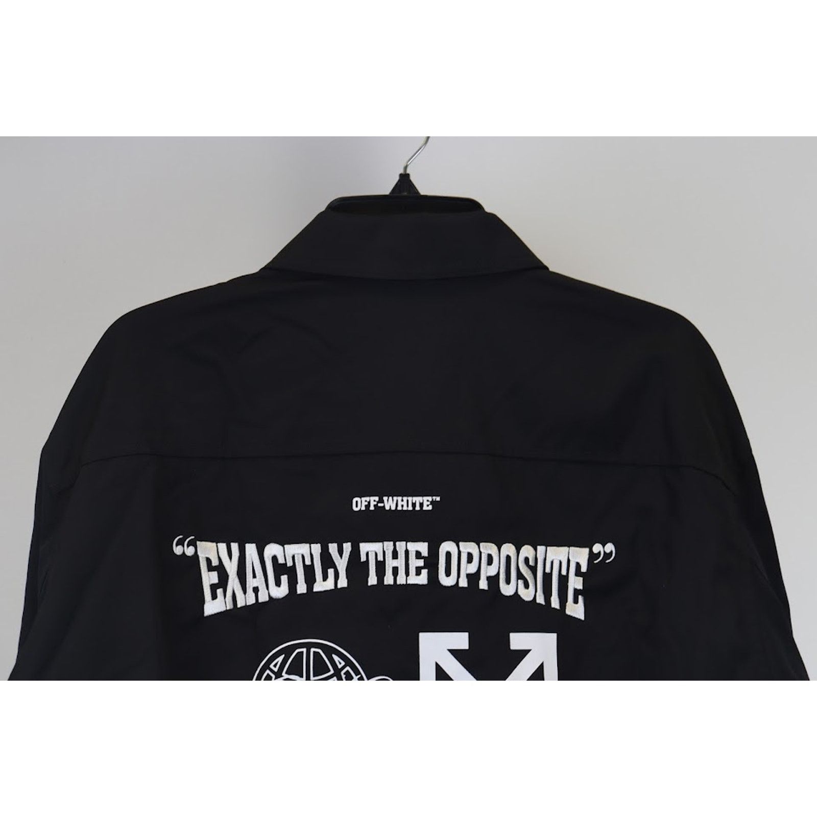 Off-White o1rshd1 Exact Opposite Shirt Jacket in Black Size US M / EU 48-50 / 2 - 11 Thumbnail