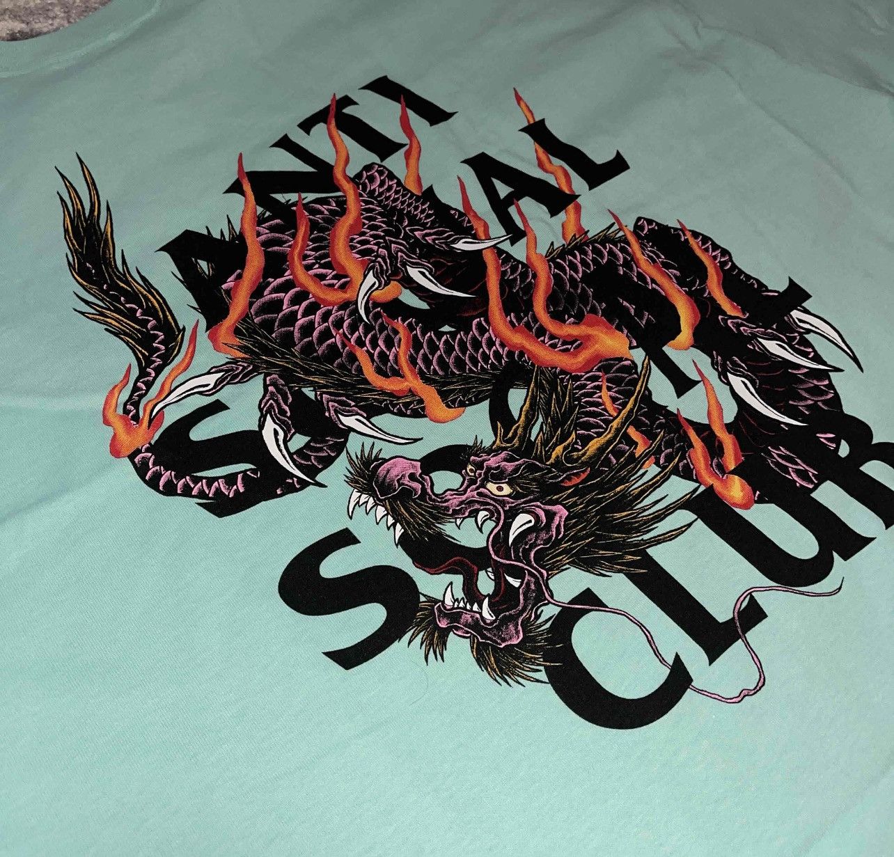 Anti Social Social Club Anti Social Social Double Dragon Teal VIP Size US XL / EU 56 / 4 - 3 Thumbnail