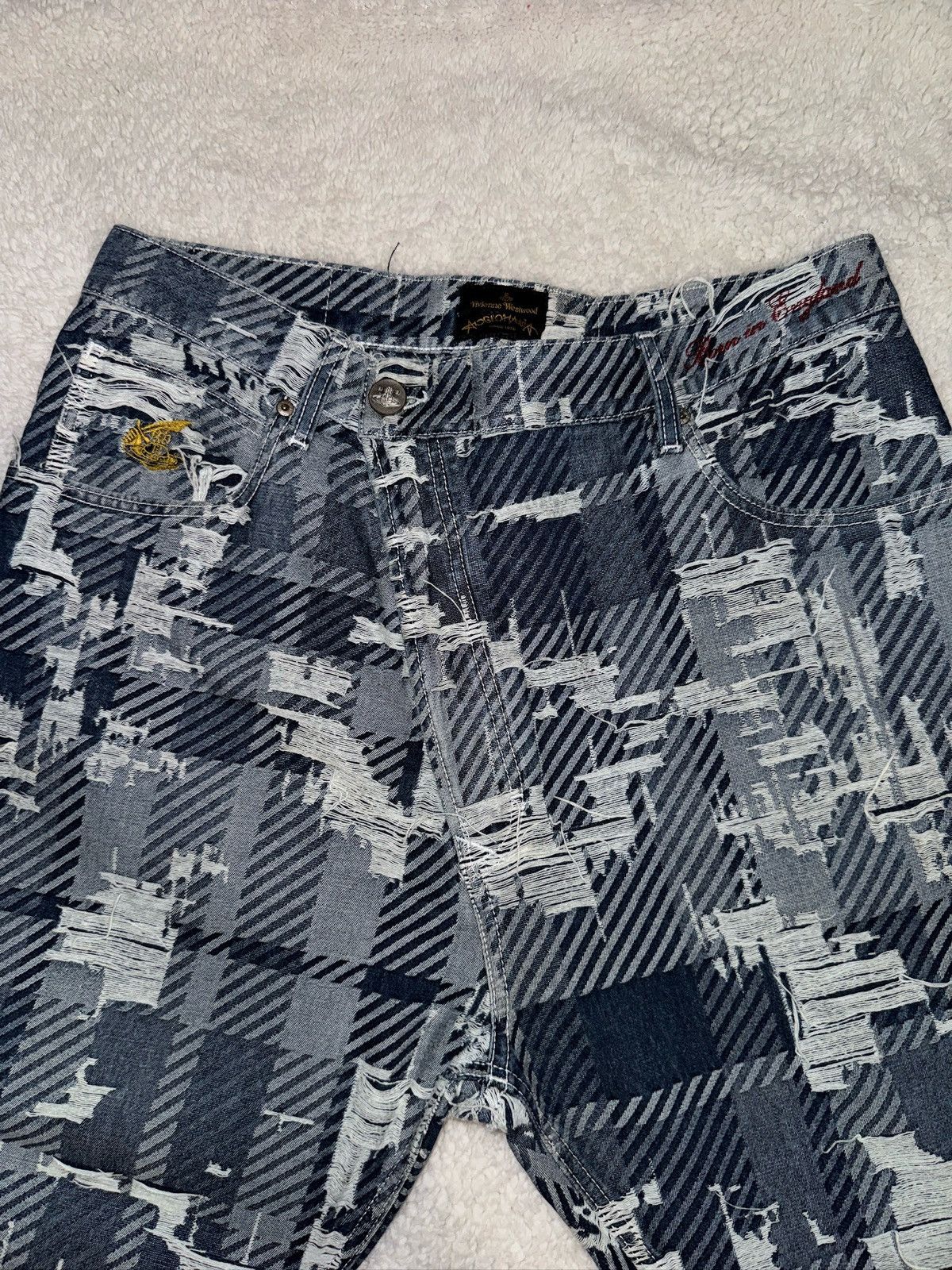 Vivienne Westwood Vivienne Westwood Asymmetrical Crash Denim Size US 33 - 5 Thumbnail