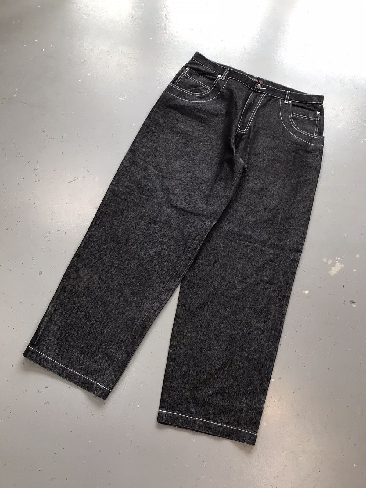 Vintage Vintage axel news big pocket crazy boy embroidered denim Size US 38 / EU 54 - 3 Thumbnail