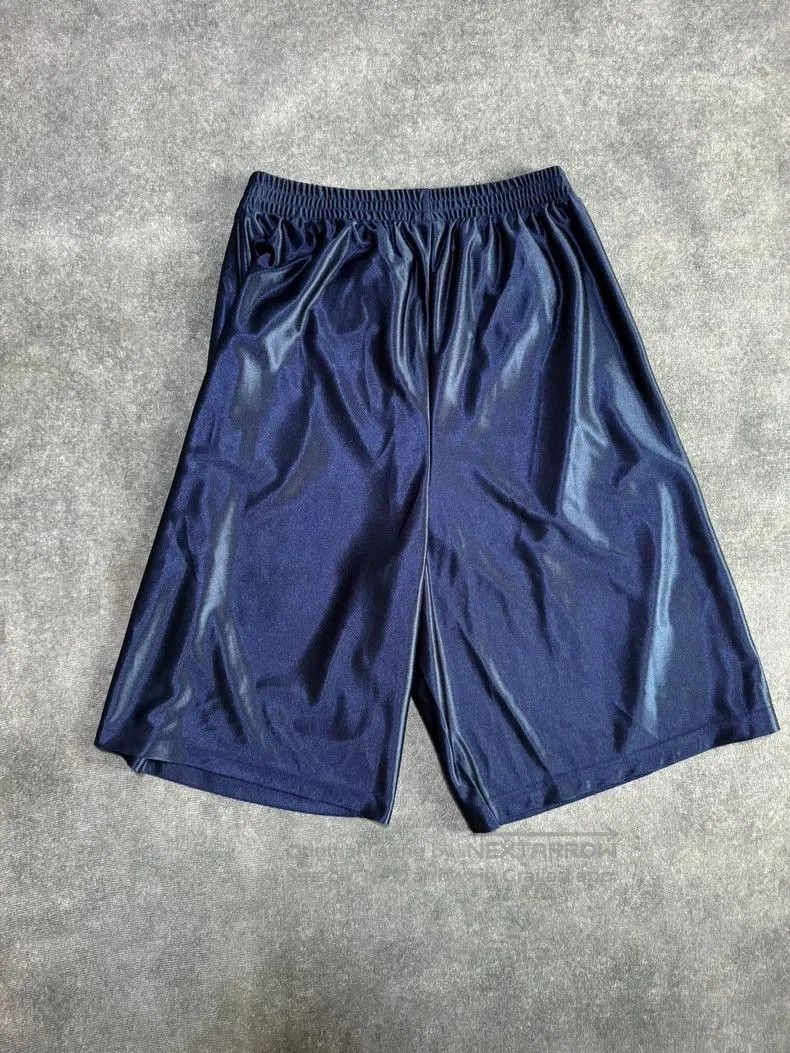 Balenciaga Balenciaga Blue Silk Basketball Shorts XS . Size US 30 / EU 46 - 2 Thumbnail